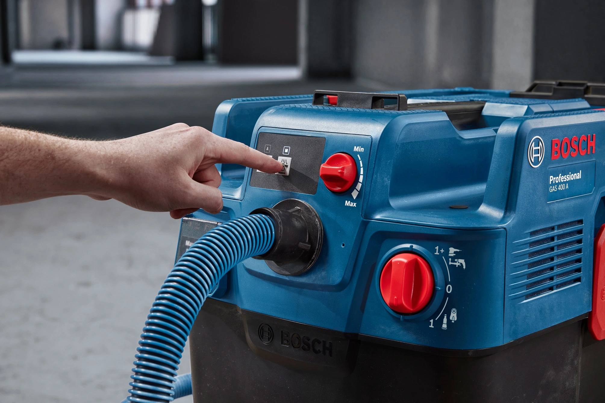 Пилосос професійний Bosch GAS 400 A, 1200Вт, 240мБар, контейнер 40л, 14кг - 2