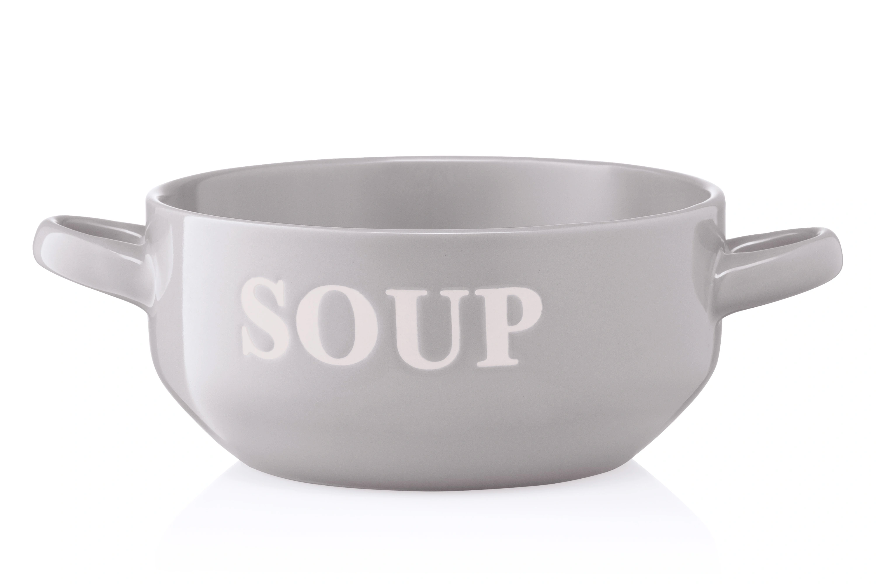 Бульйонниця Ardesto Cream, 700мл, кераміка, сірий