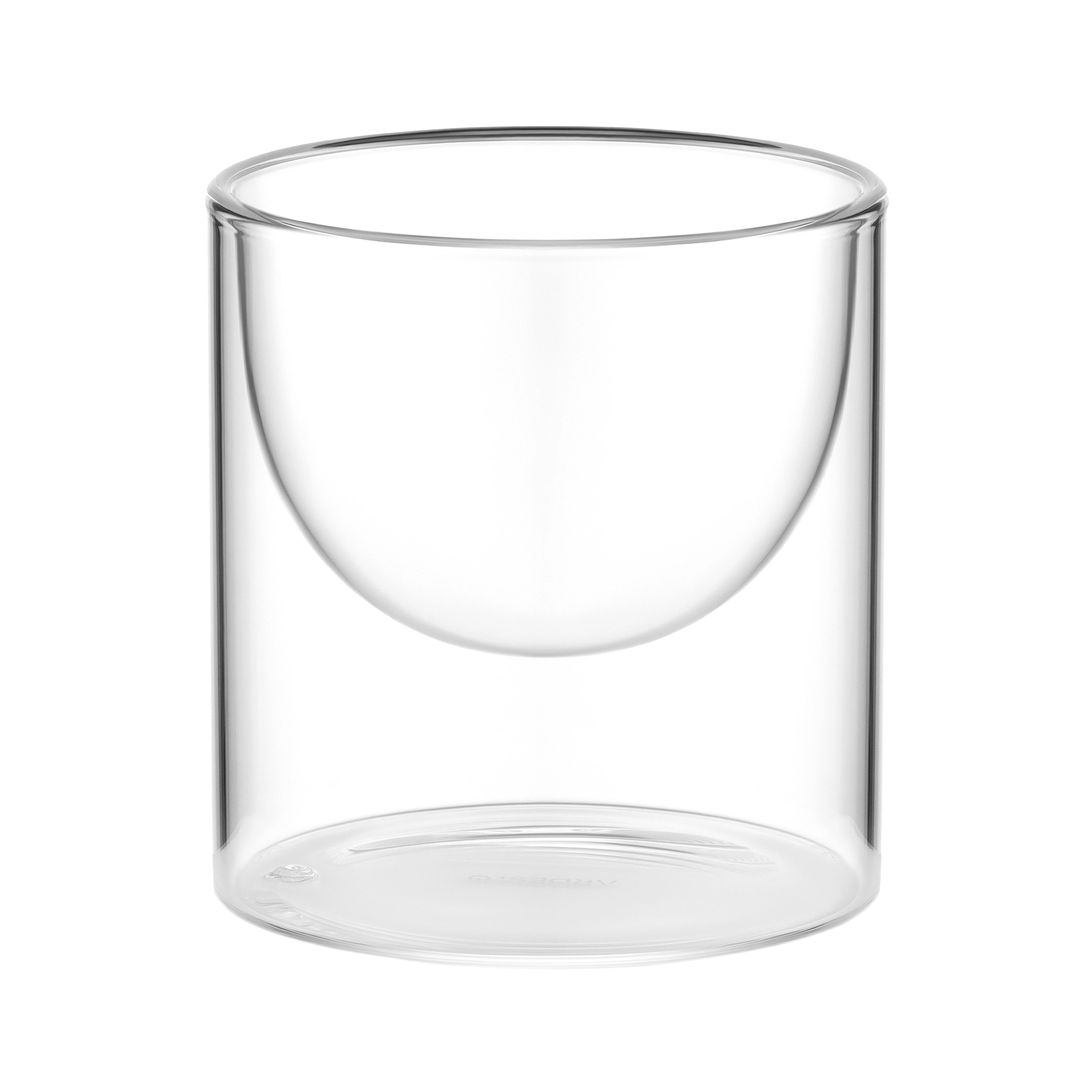 Набір креманок з подвійними стінками Ardesto, 220мл, 2шт, боросилікатне скло, прозорий - 2