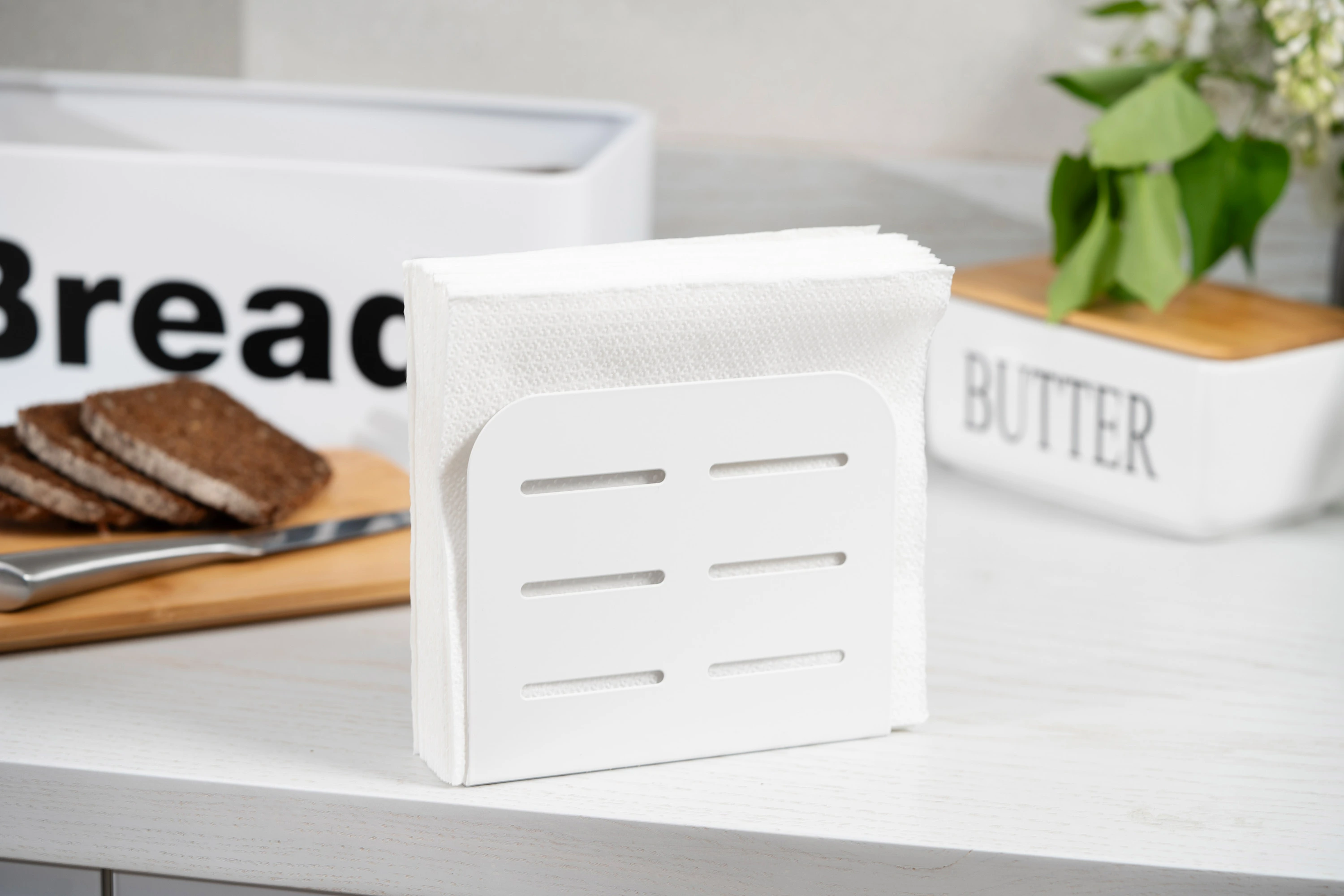 Серветниця Ardesto Midori 15х4х12.5см, метал, біла - 2