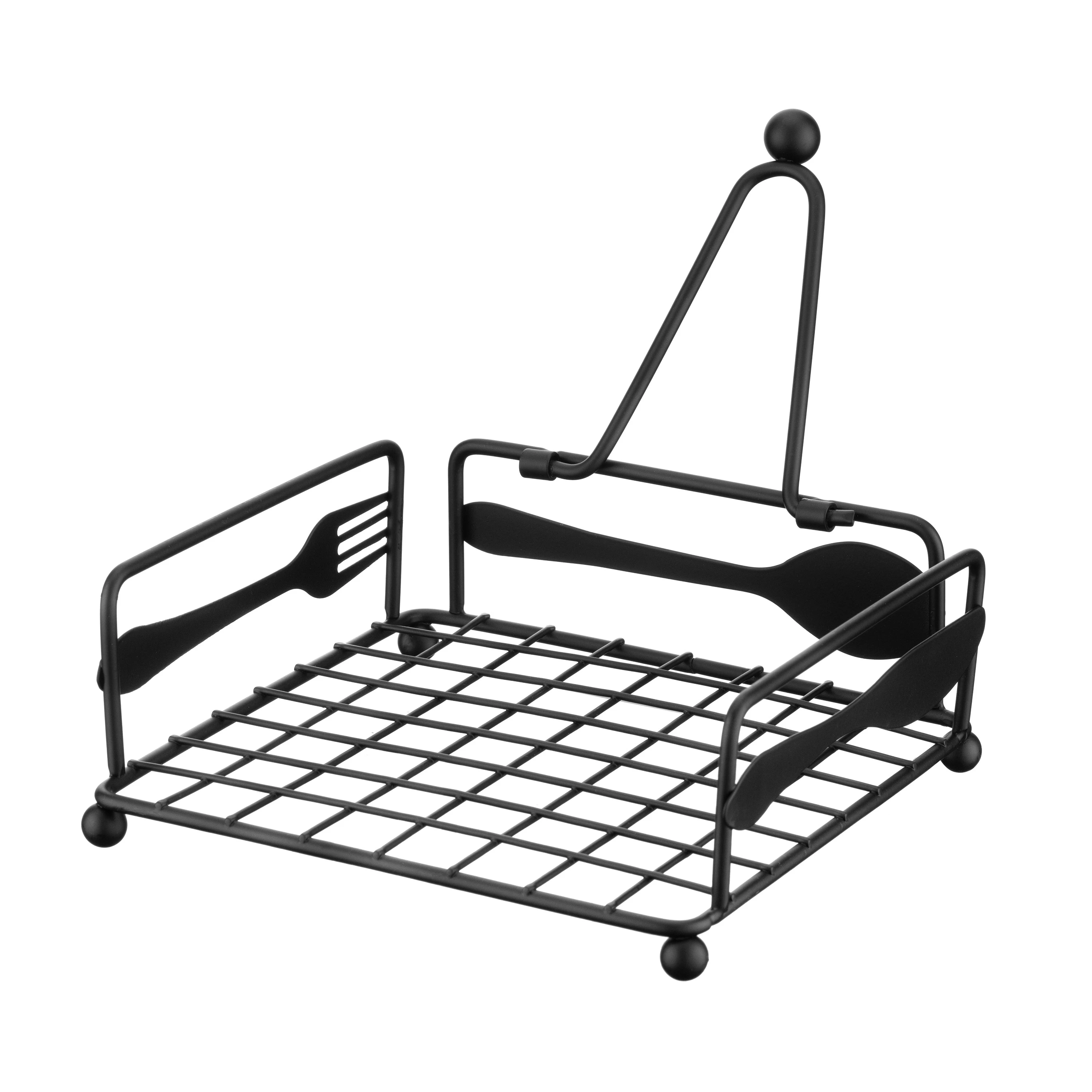 Серветниця Ardesto Midori 18х18х7см, метал, чорний - 2