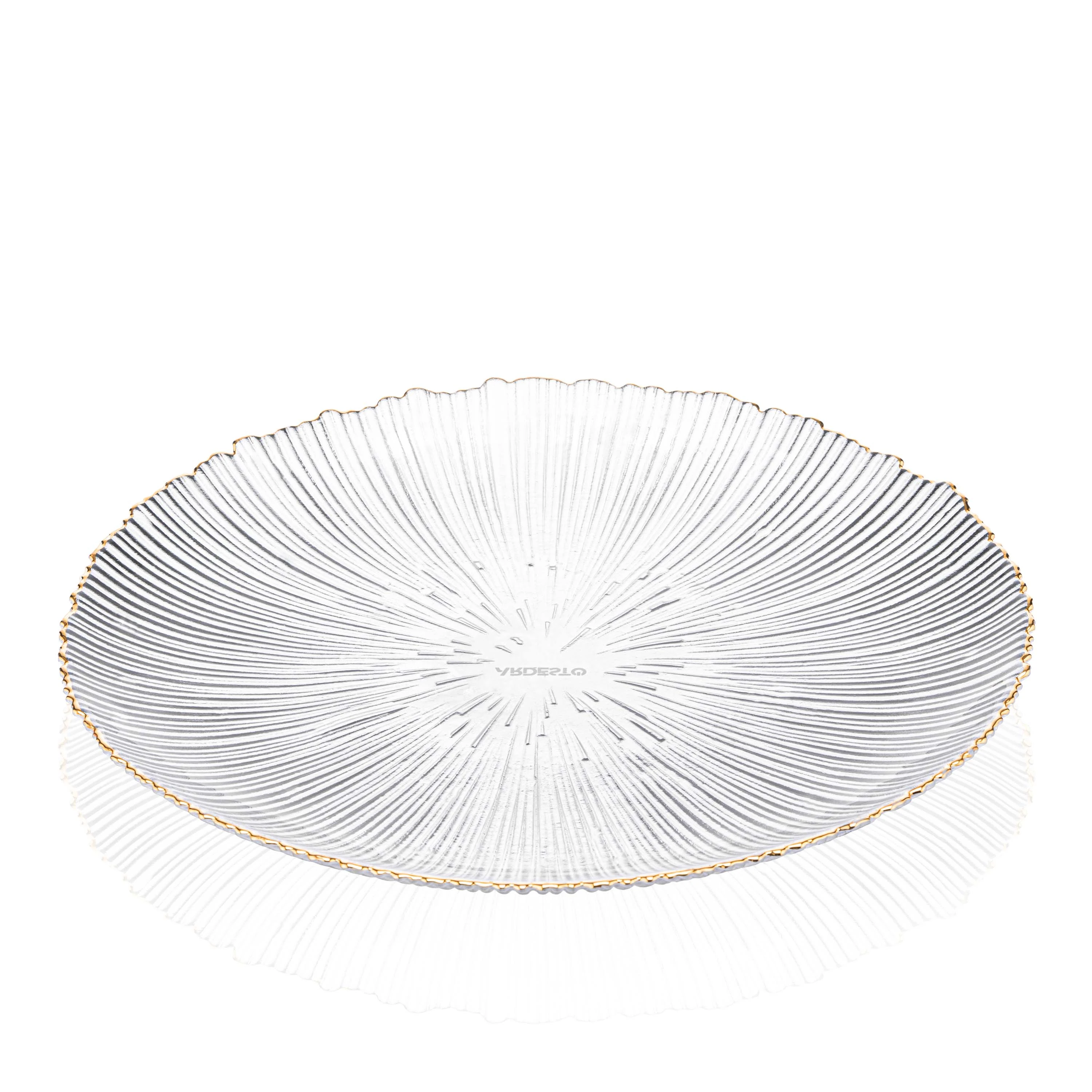 Тарілка Ardesto Mallow, 21см, скло, прозорий