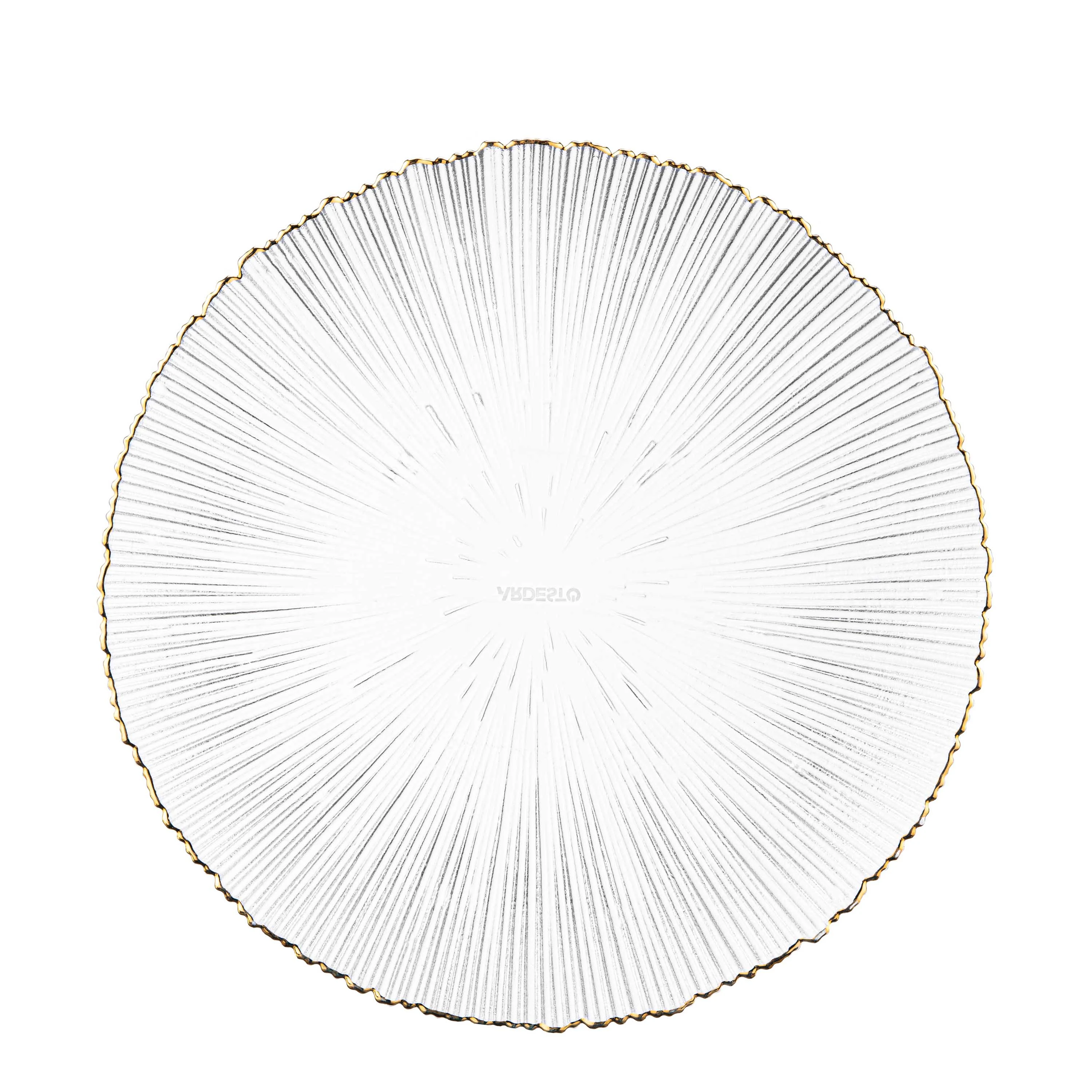 Тарілка Ardesto Mallow, 26.5см, скло, прозорий