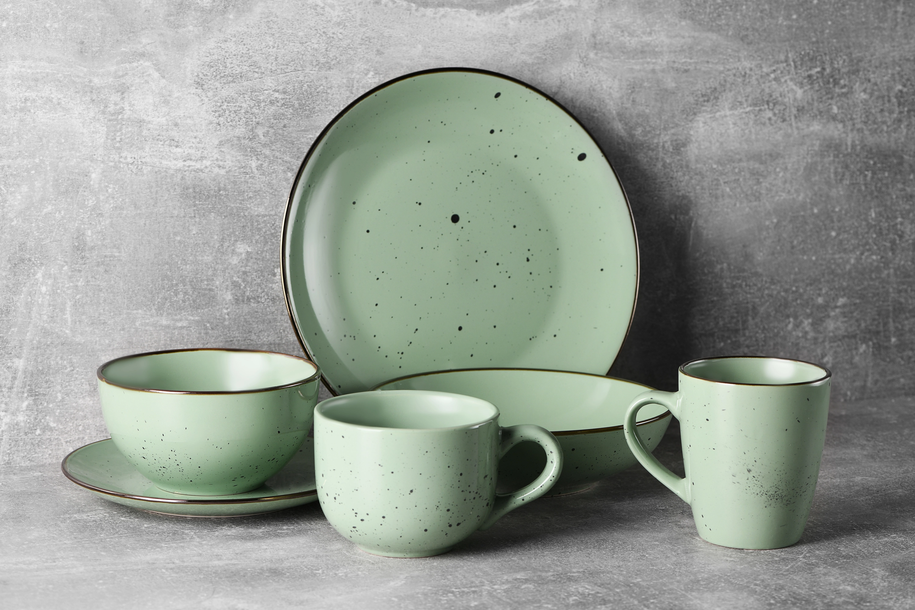 Тарілка десертна Ardesto Bagheria Pastel green, 19см, кераміка, зелений - 2