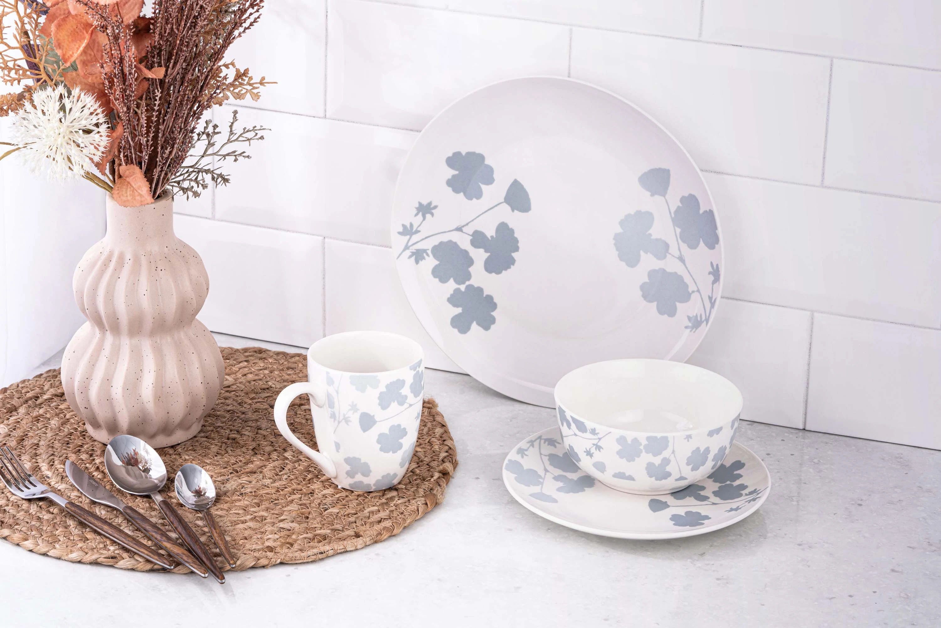 Тарілка десертна Ardesto Capri, 19.2см, порцеляна, біло-блакитний - 2