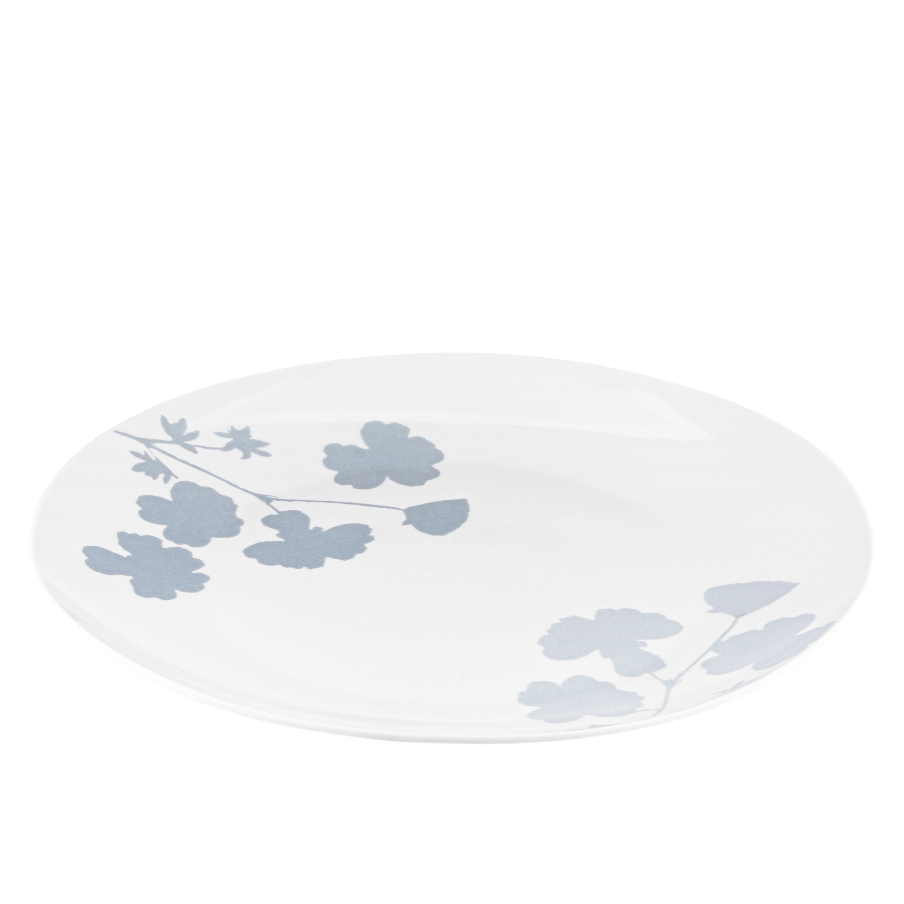 Тарілка десертна Ardesto Capri, 19.2см, порцеляна, біло-блакитний