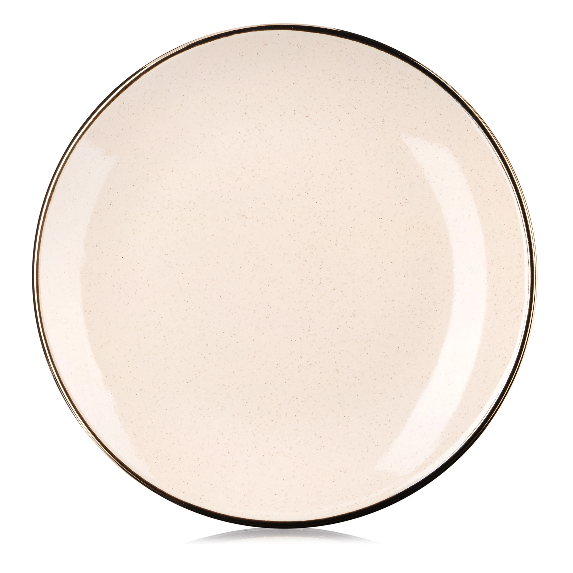 Тарілка десертна Ardesto Emilia, 20см, кераміка, бежевий