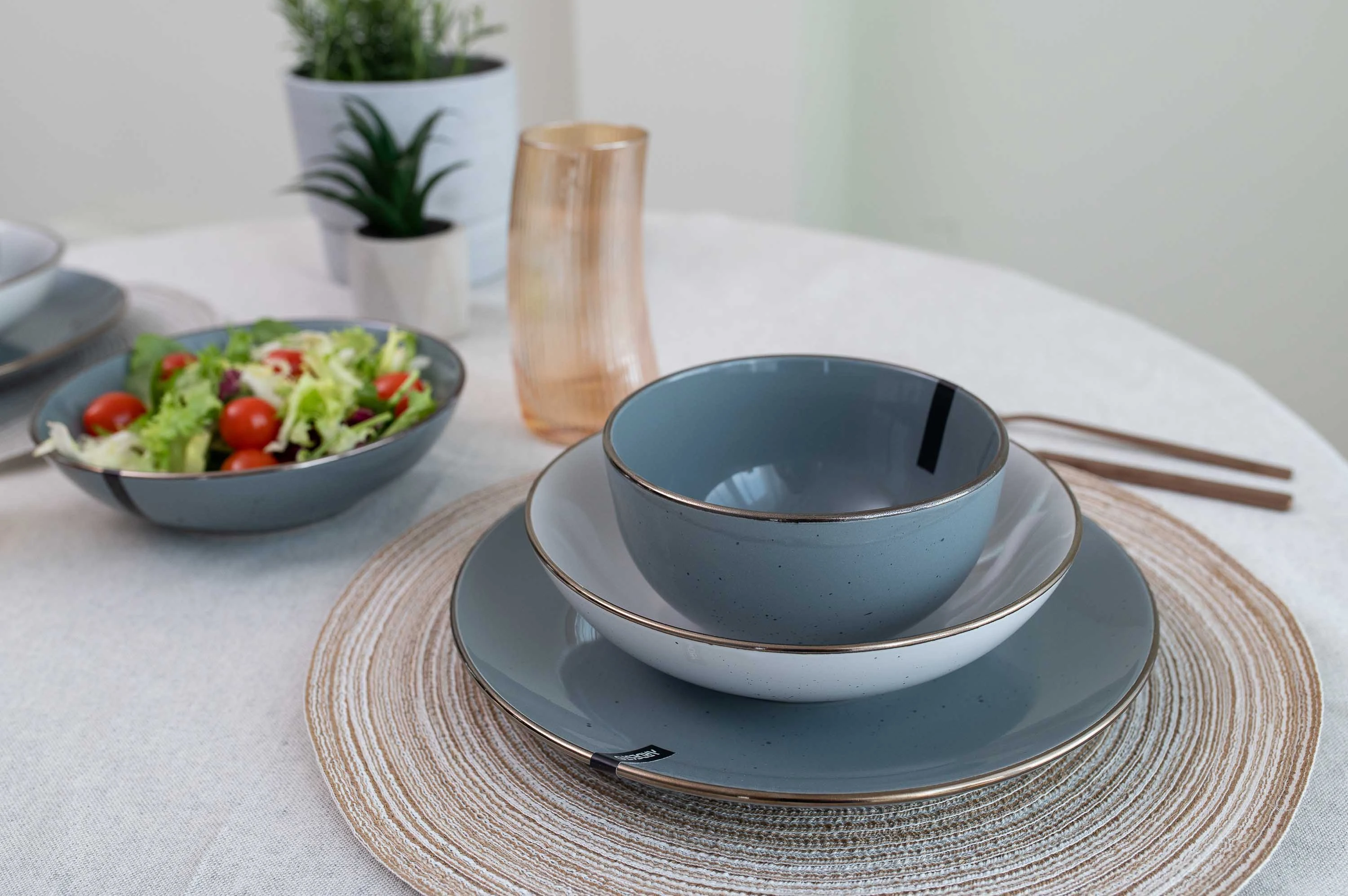 Тарілка обідня Ardesto Bagheria Grey, 26см, кераміка, сірий - 2