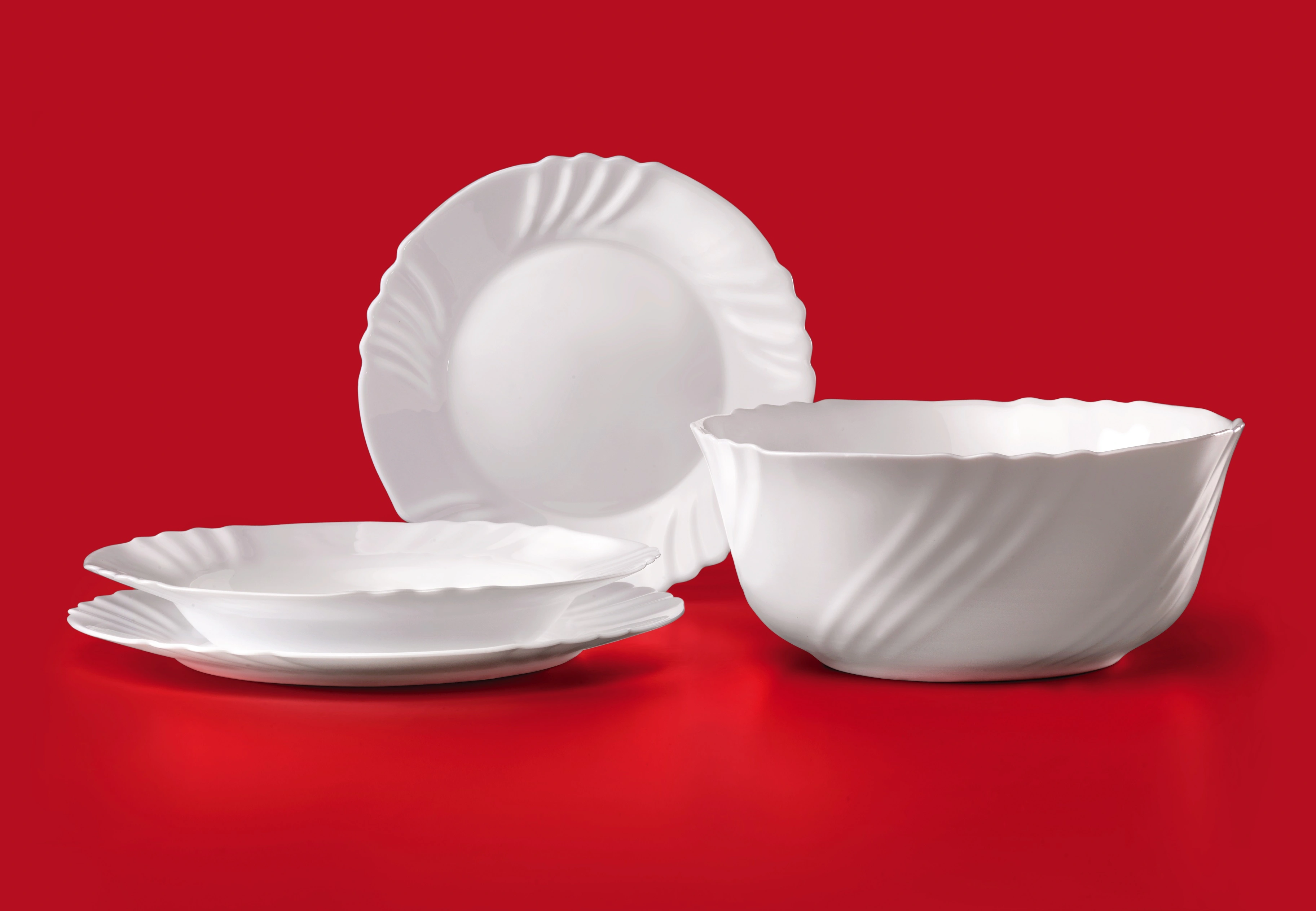 Тарілка обідня Bormioli Rocco Ebro, d25.5см, опалове скло, білий - 2