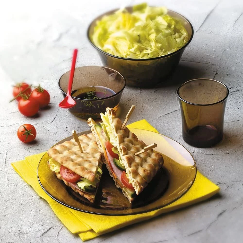 Тарілка обідня Duralex Lys Creole, 23.5см, скло, коричнево-світлий - 2