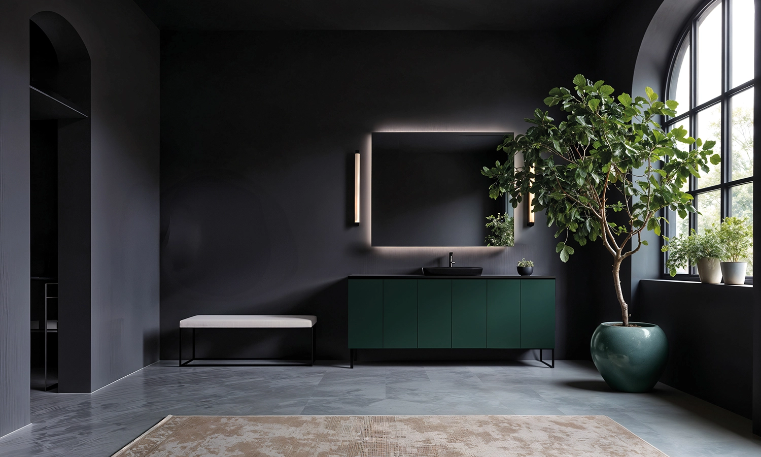 Меблеві фасади МДФ LuxeForm idea MT-083 iS Оксамитовий зелений, 17,7 MDF iS в колір *FD - 3