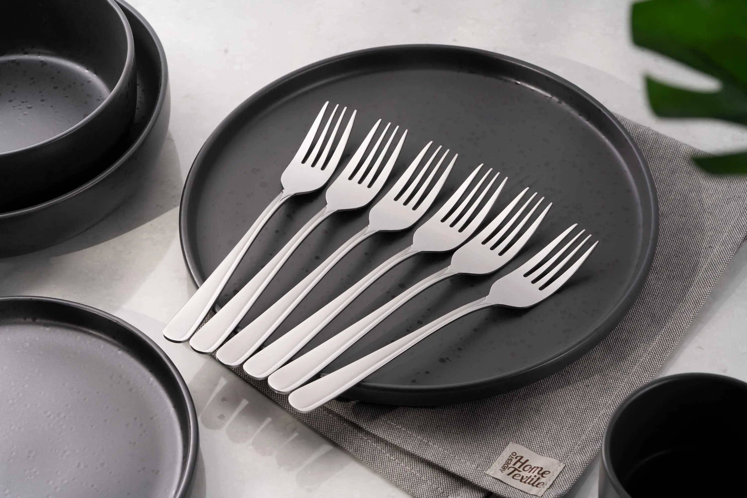 Набір столових виделок Ardesto Black Mars Zenith, 6 приборів, нержавіюча сталь - 2