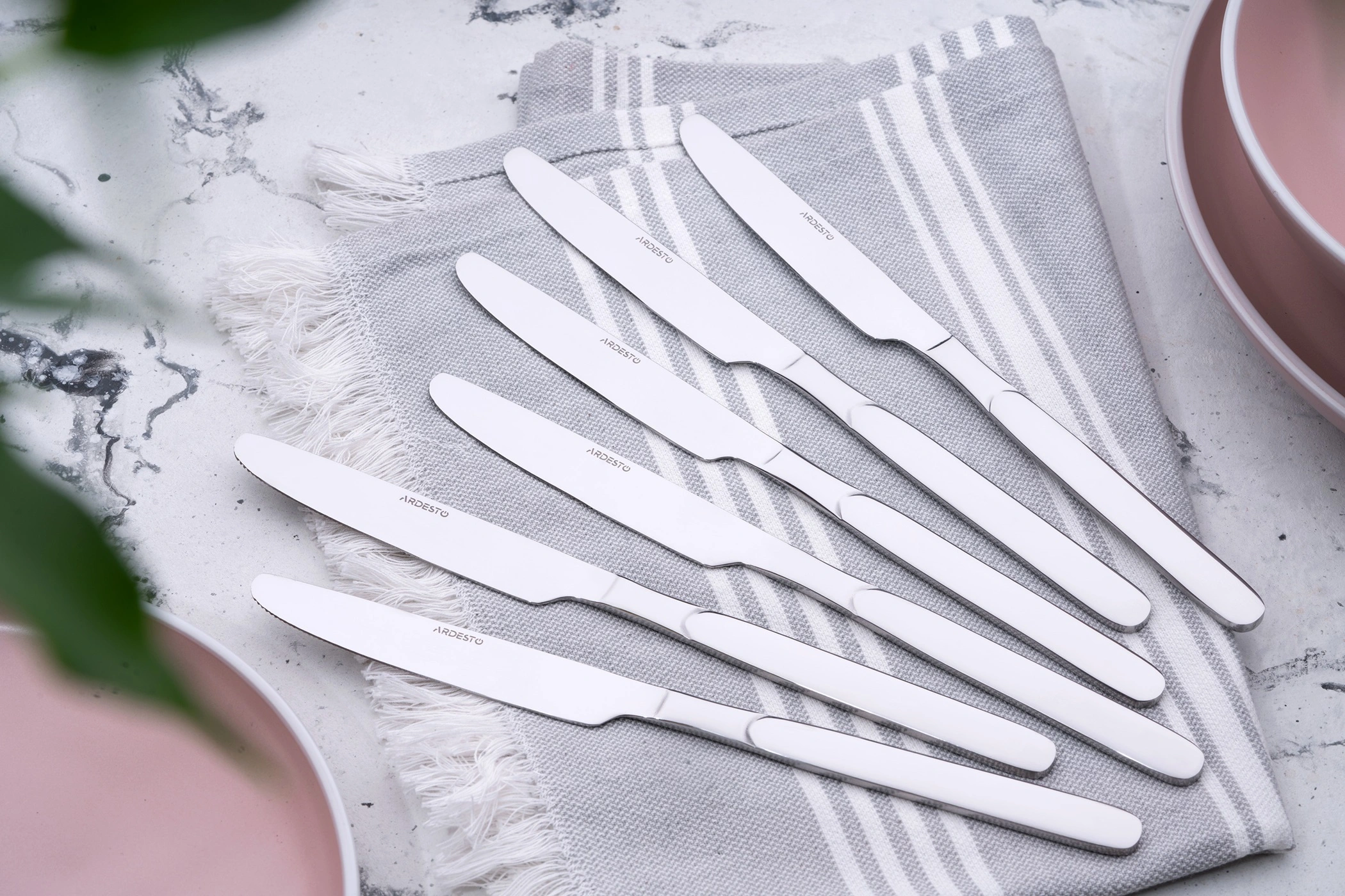 Набір столових ножів Ardesto Gemini Salerno, 6 приборів, нержавіюча сталь - 2