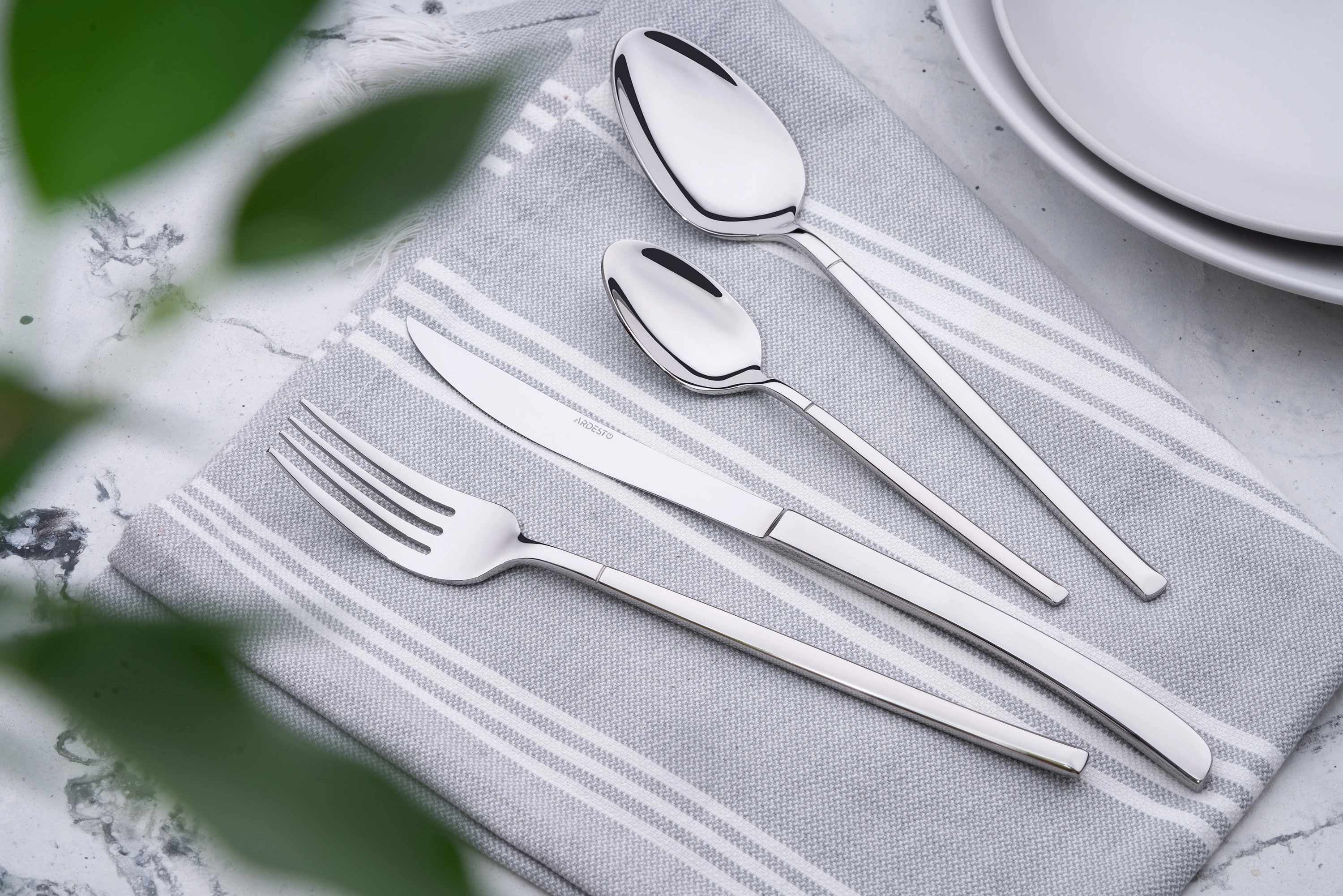 Набір столових приборів Ardesto Black Mars Monza, 24 прибори, нержавіюча сталь - 2