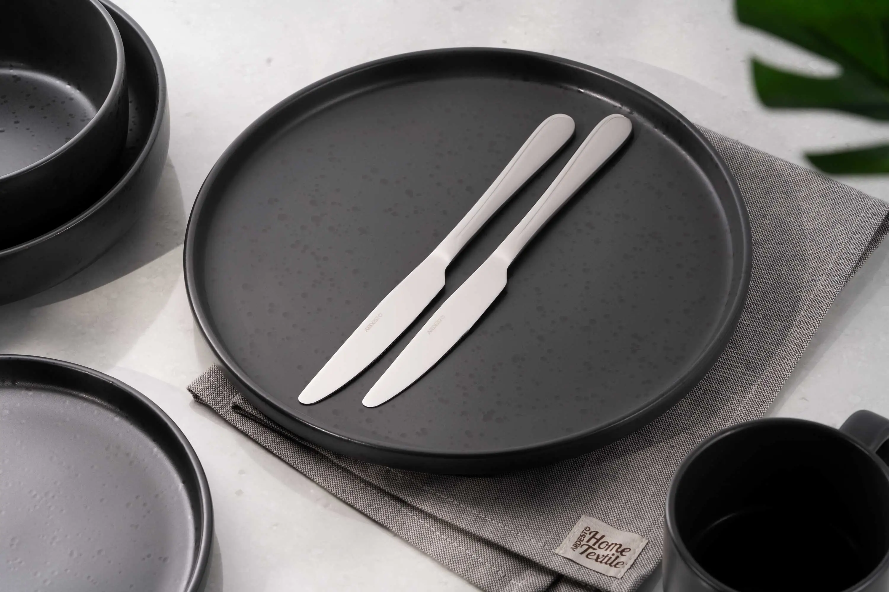 Набір столових ножів Ardesto Black Mars Zenith, 2 прибори, нержавіюча сталь - 2