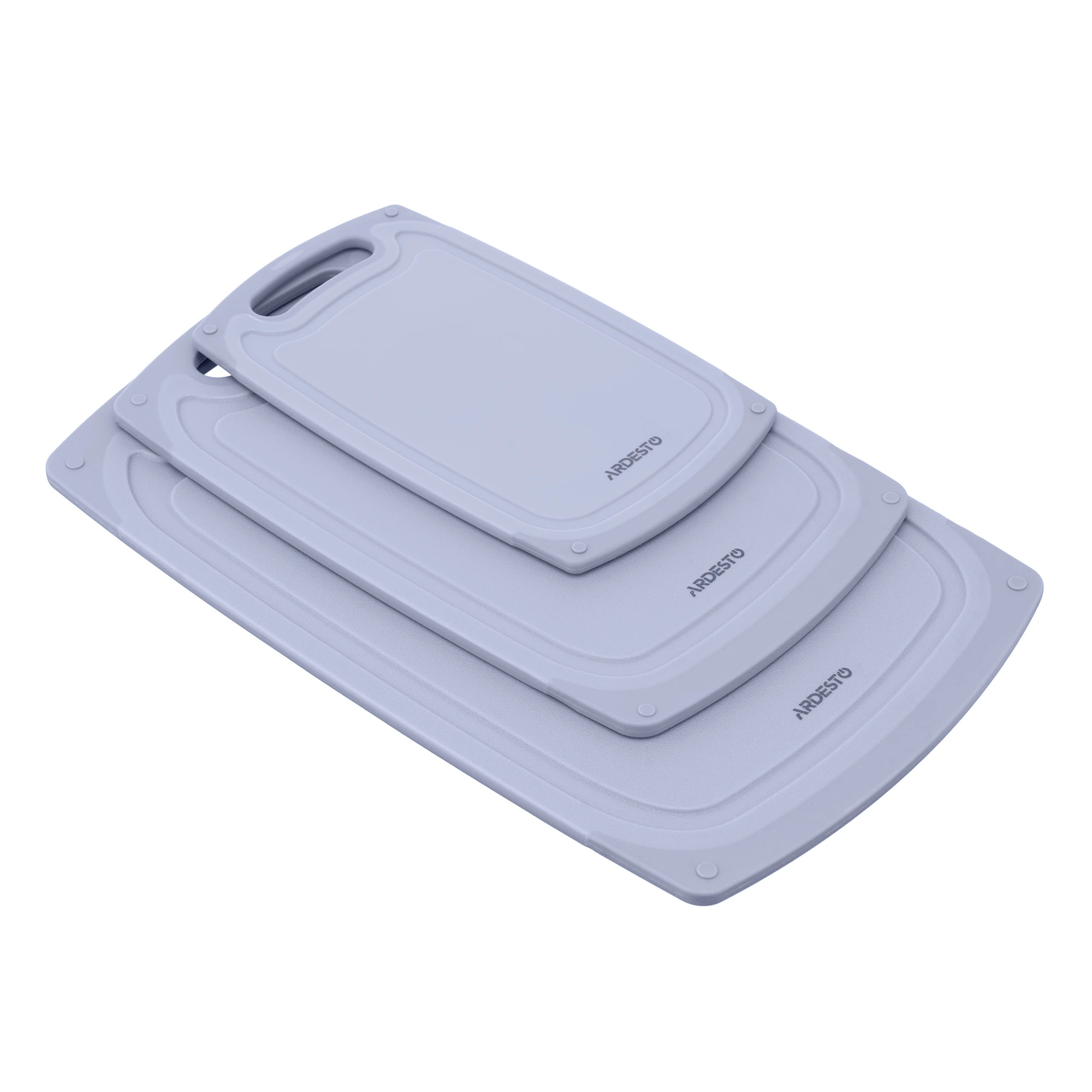 Дошка кухонна Ardesto Gemini, 25х15х0.8см, пластик, сірий - 5