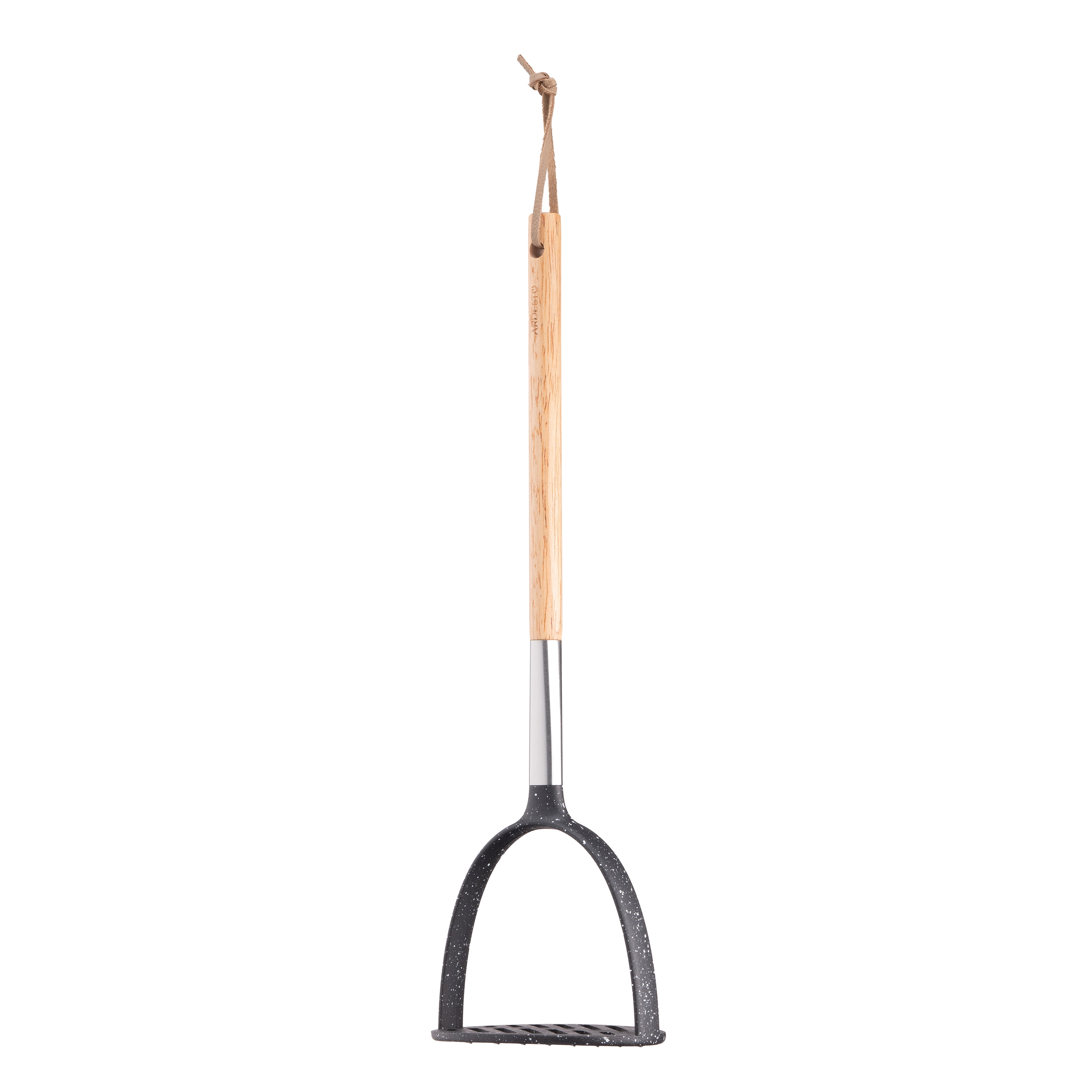 Картоплем’ялка Ardesto Midori, 33см, нейлон, дерево, нержавіюча сталь, чорний - 2