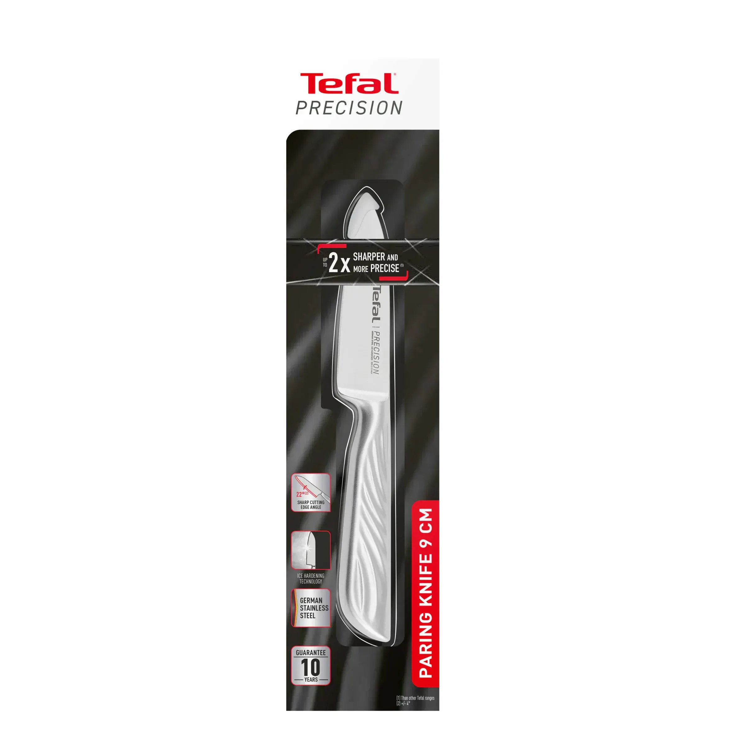 Кухонний ніж Tefal Precision, для овочів, 9см, нержавіюча сталь - 12