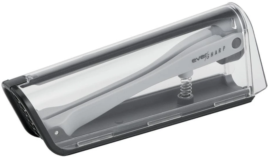 Кухонний ніж кухарський Tefal Eversharp, 16.5см, з чохол-точило нержавіюча сталь, пластик, чорний - 3