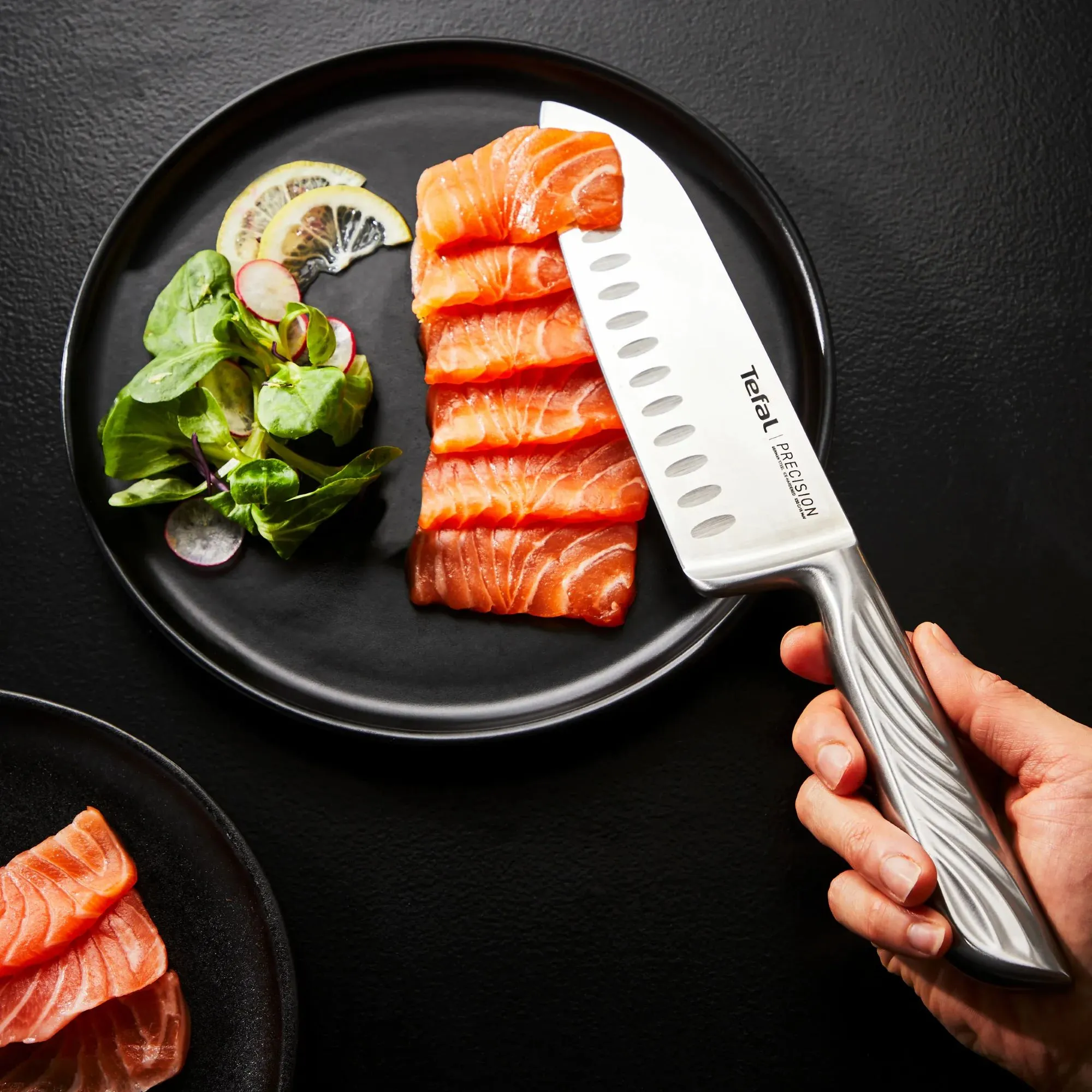 Кухонний ніж сантоку Tefal Precision, 16.5см, нержавіюча сталь - 12