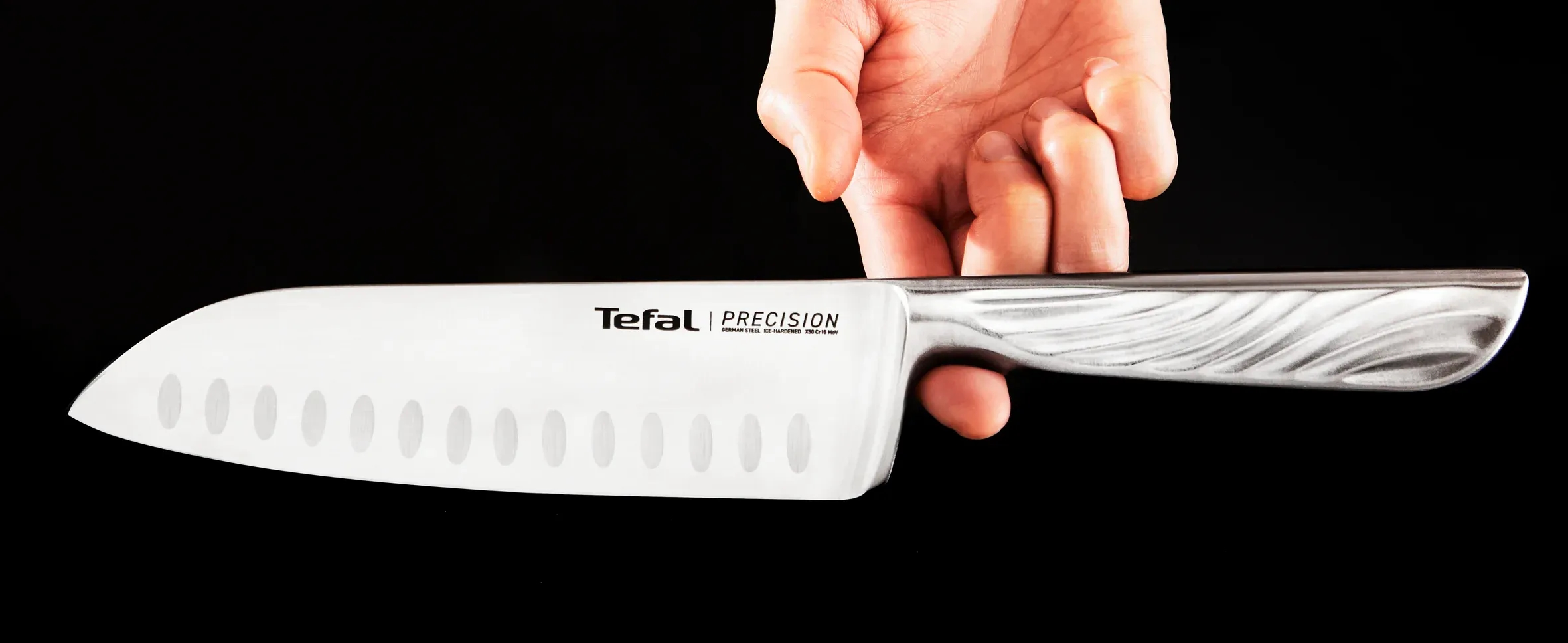 Кухонний ніж сантоку Tefal Precision, 16.5см, нержавіюча сталь - 11