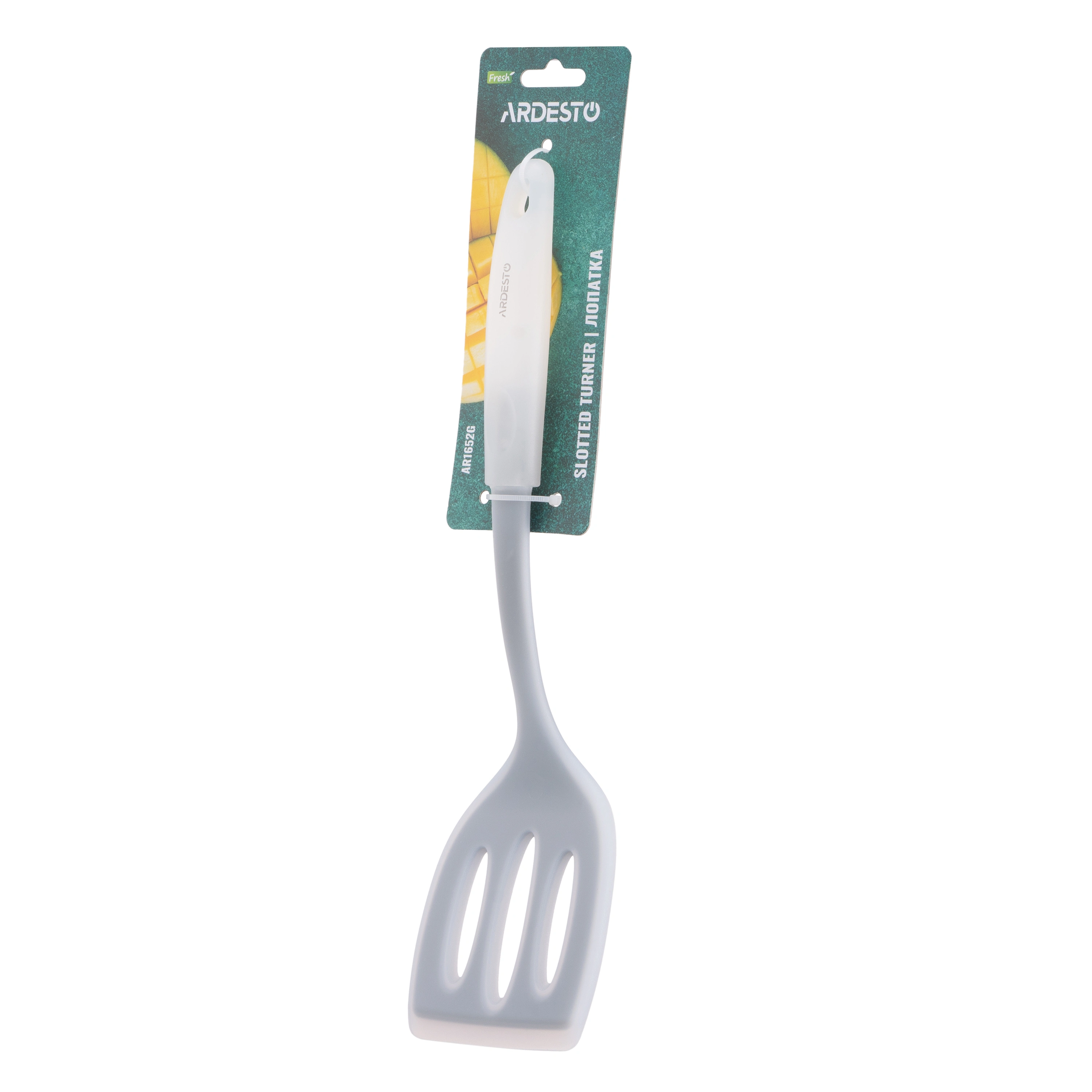 Лопатка Ardesto Fresh, 33см, силікон, пластик, сірий - 4
