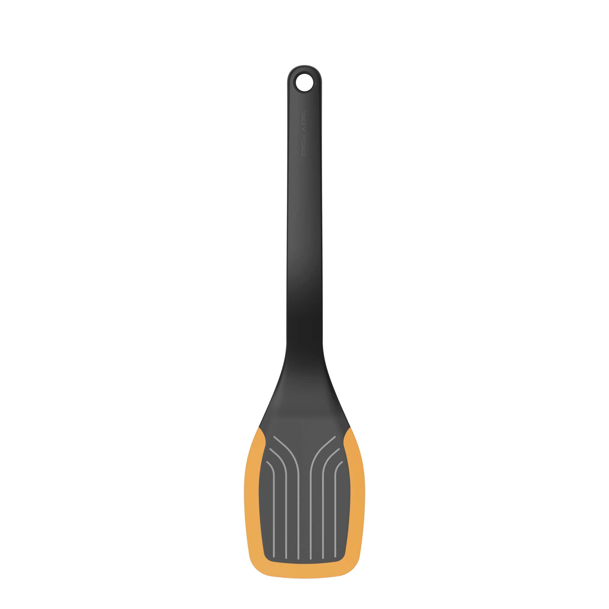 Лопатка кухонна Fiskars Functional Form, 37.3см, пластик, силікон, чорний - 4