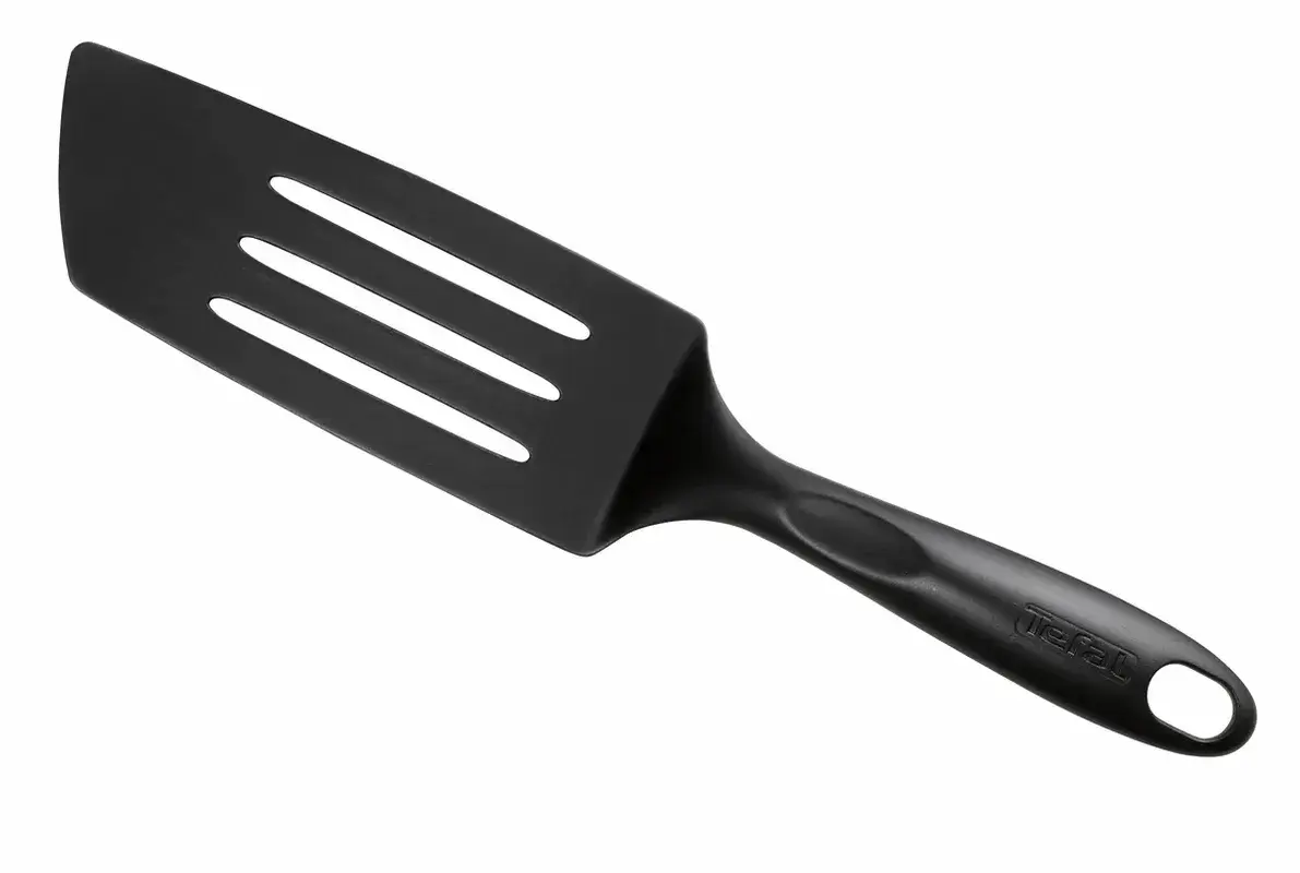 Лопатка кухонна Tefal Bienvenue, кутова, пластик, чорний - 2