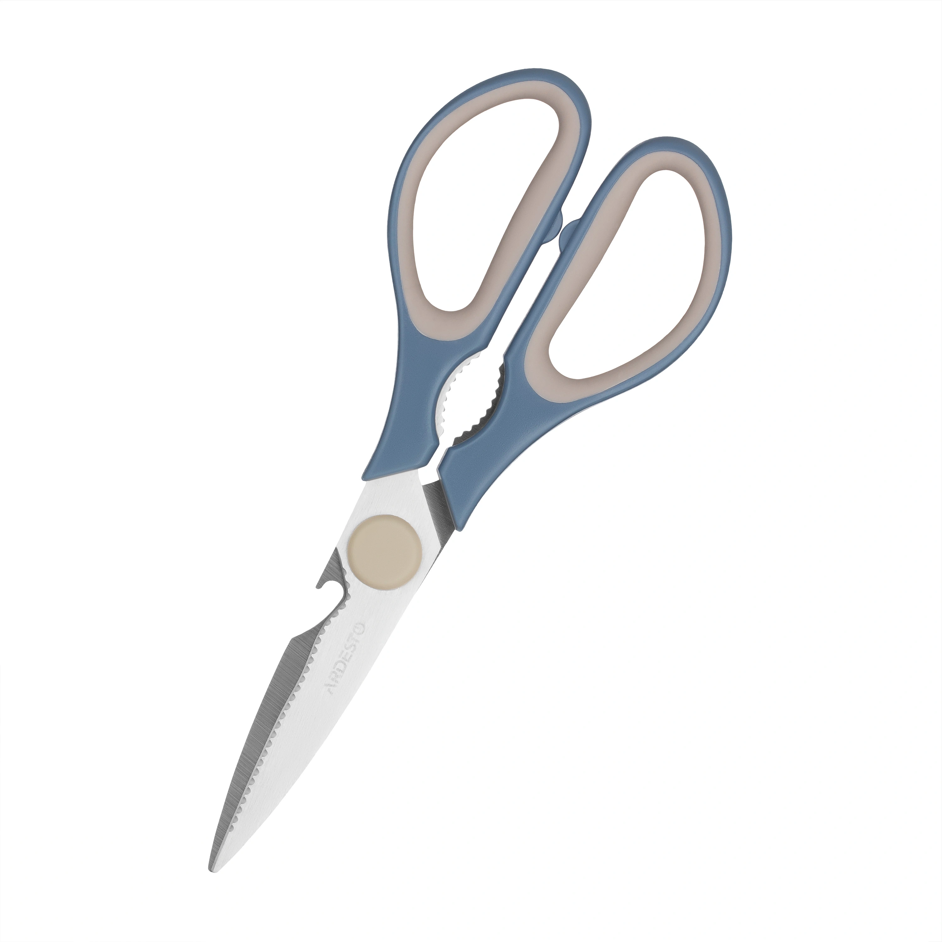 Ножиці кухонні Ardesto Gemini, 21см, нержавіюча сталь, пластик, сіро-синій