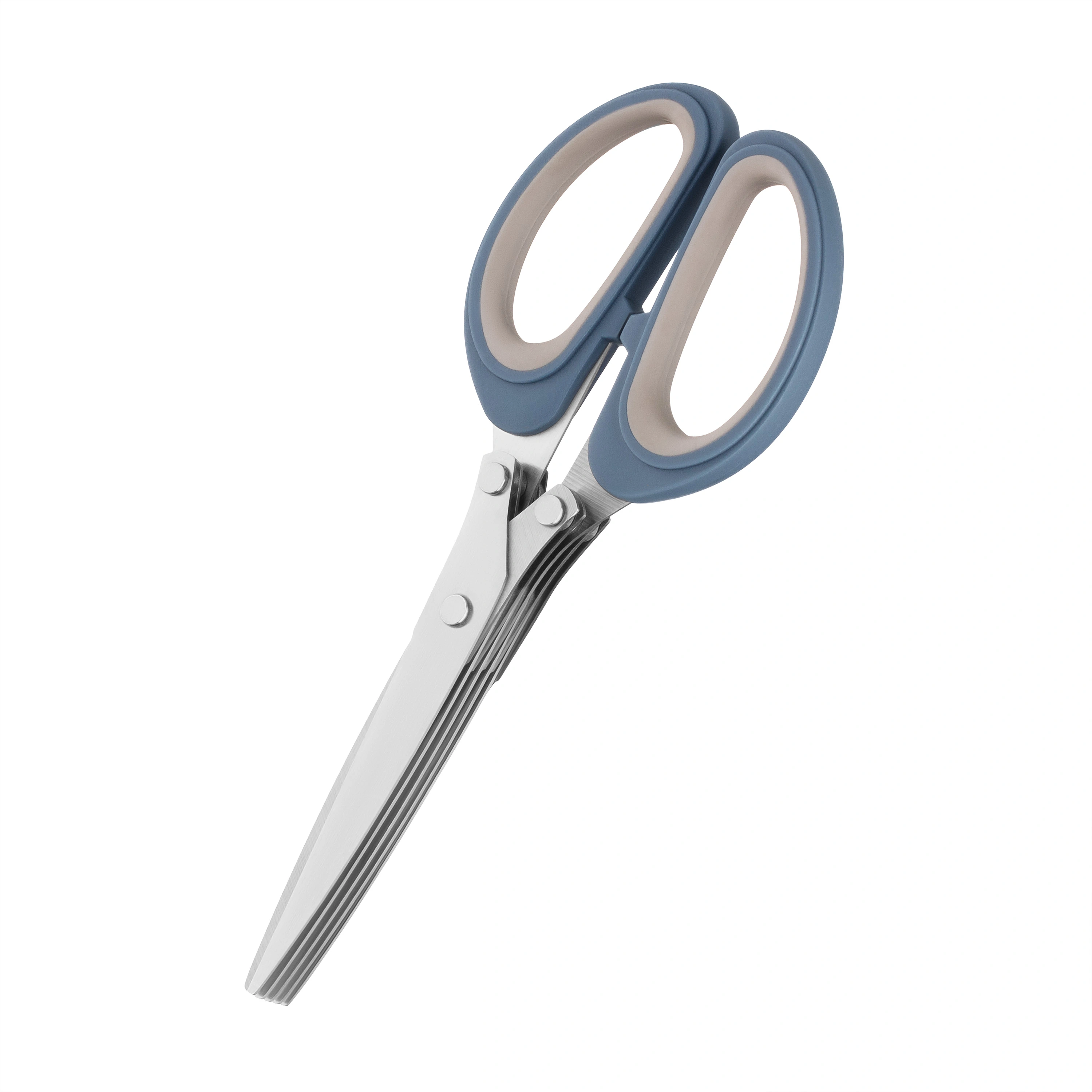 Ножиці кухонні для зелені Ardesto Gemini, 19.3см, нержавіюча сталь, пластик, сіро-синій - 2
