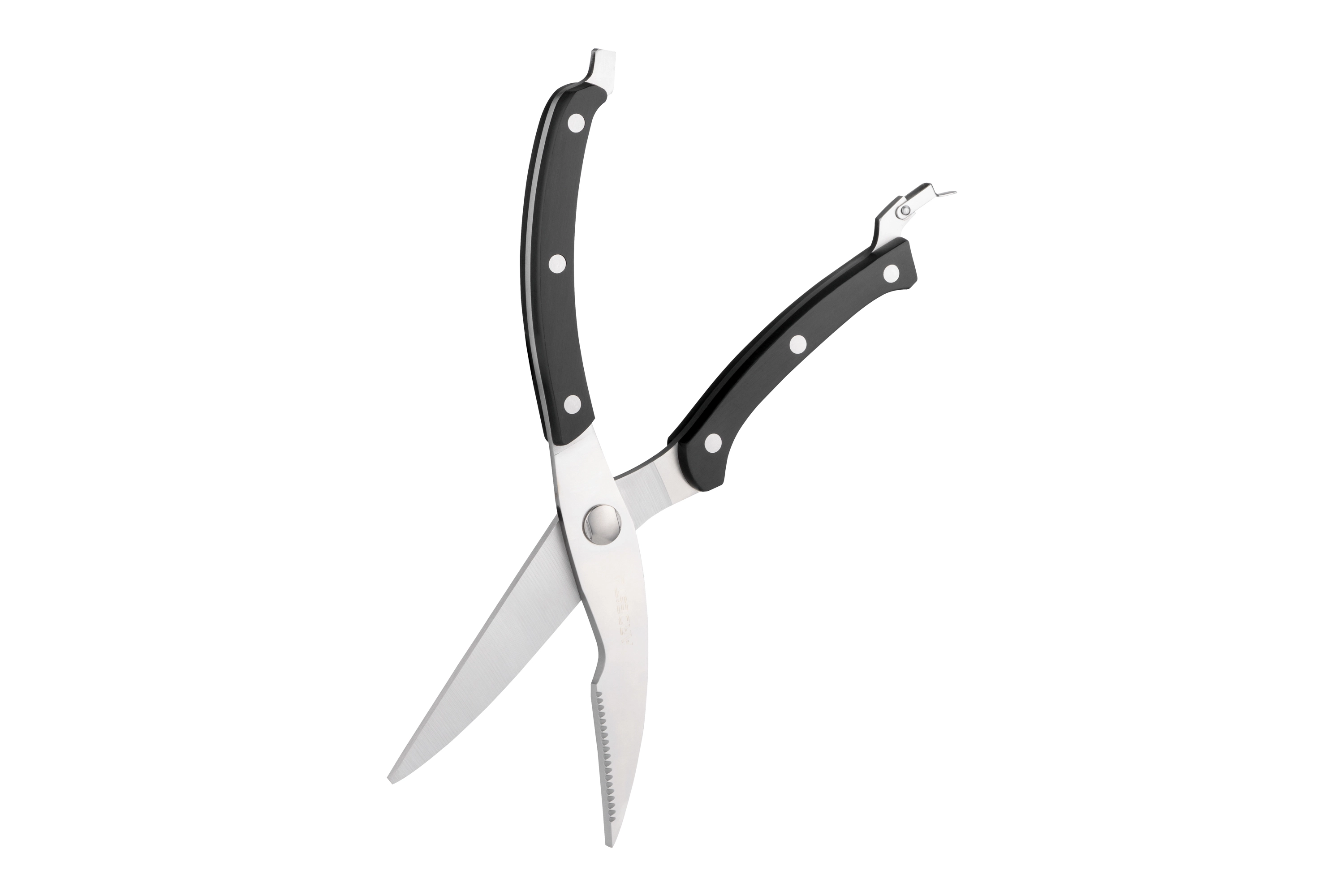 Ножиці кухонні для птиці Ardesto Black Mars, 25.5см, нержавіюча сталь, пластик, чорний - 3