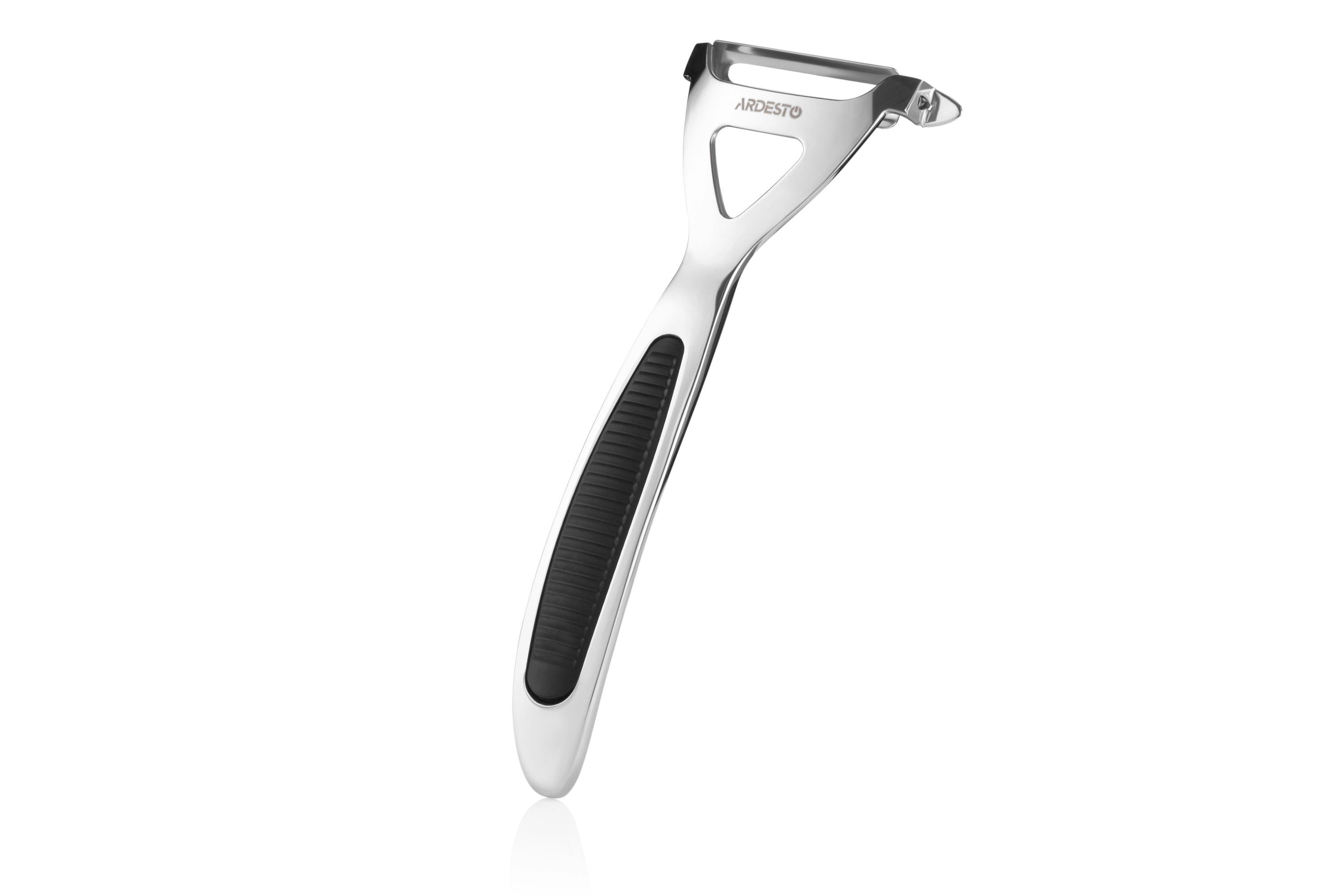 Овочечистка Ardesto Black Mars, 16.5см, цинковий сплав, пластик, чорний