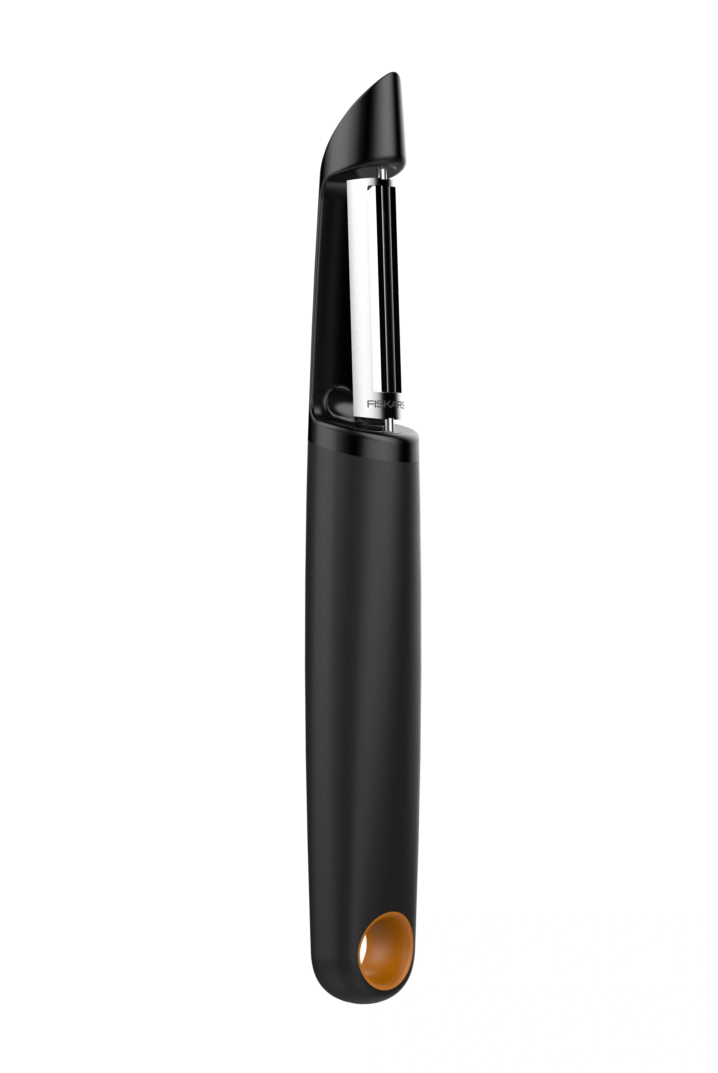 Овочечистка вертикальна Fiskars Functional Form, з рухомим лезом, 26.7см, нержавіюча сталь, пластик, - 10
