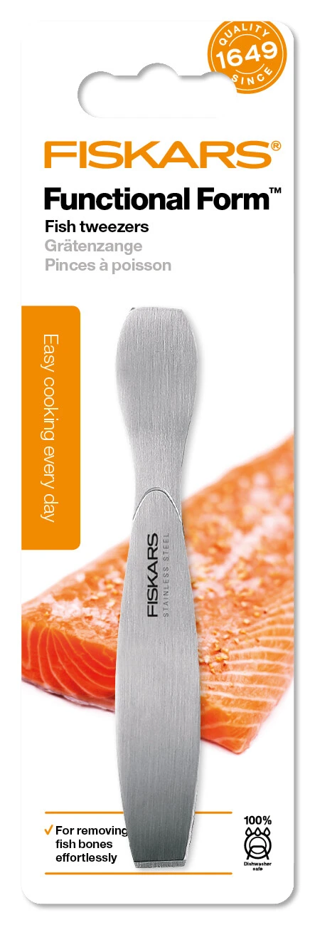 Пінцет для риби Fiskars Functional Form, 22см, нержавіюча сталь, чорний - 5