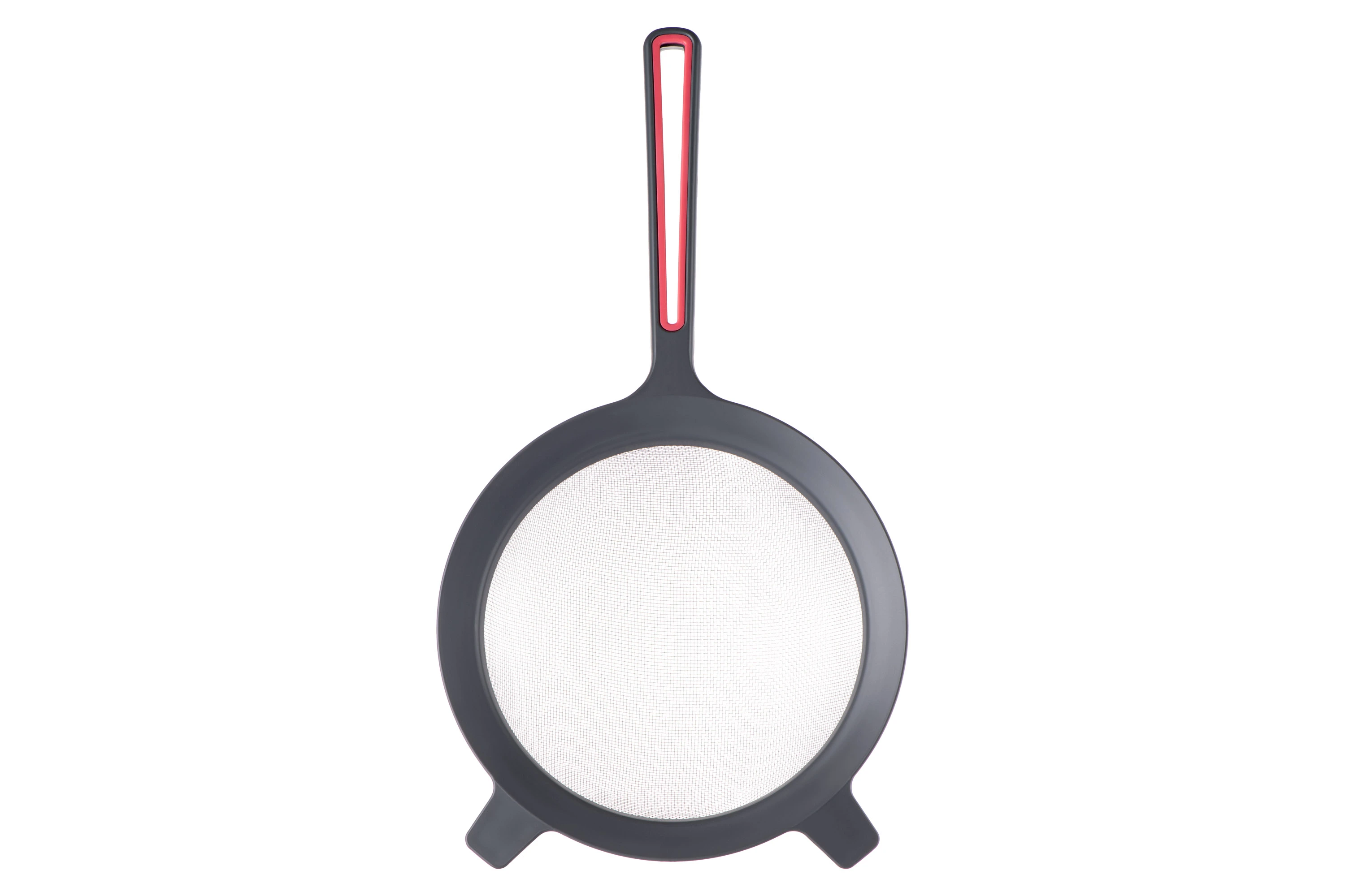 Сито Ardesto Gemini, 17см, пластик, сіро-червоний - 2