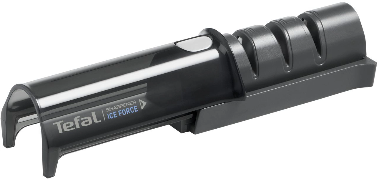 Точилка для ножів Tefal Ice Force, кераміка, пластик, сірий - 2