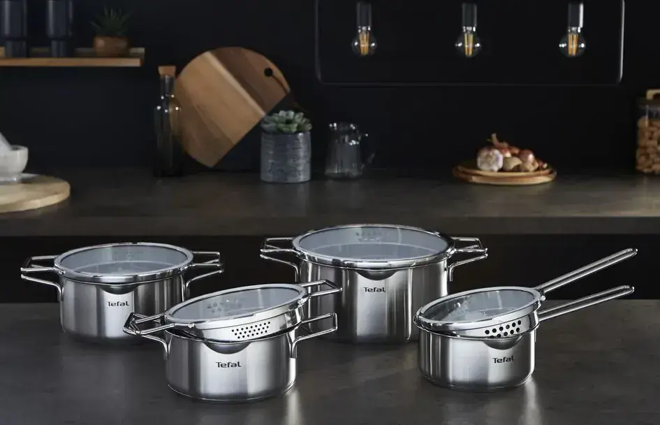 Набір посуду Tefal Nordica, 10пр., нержавіюча сталь, скло - 5