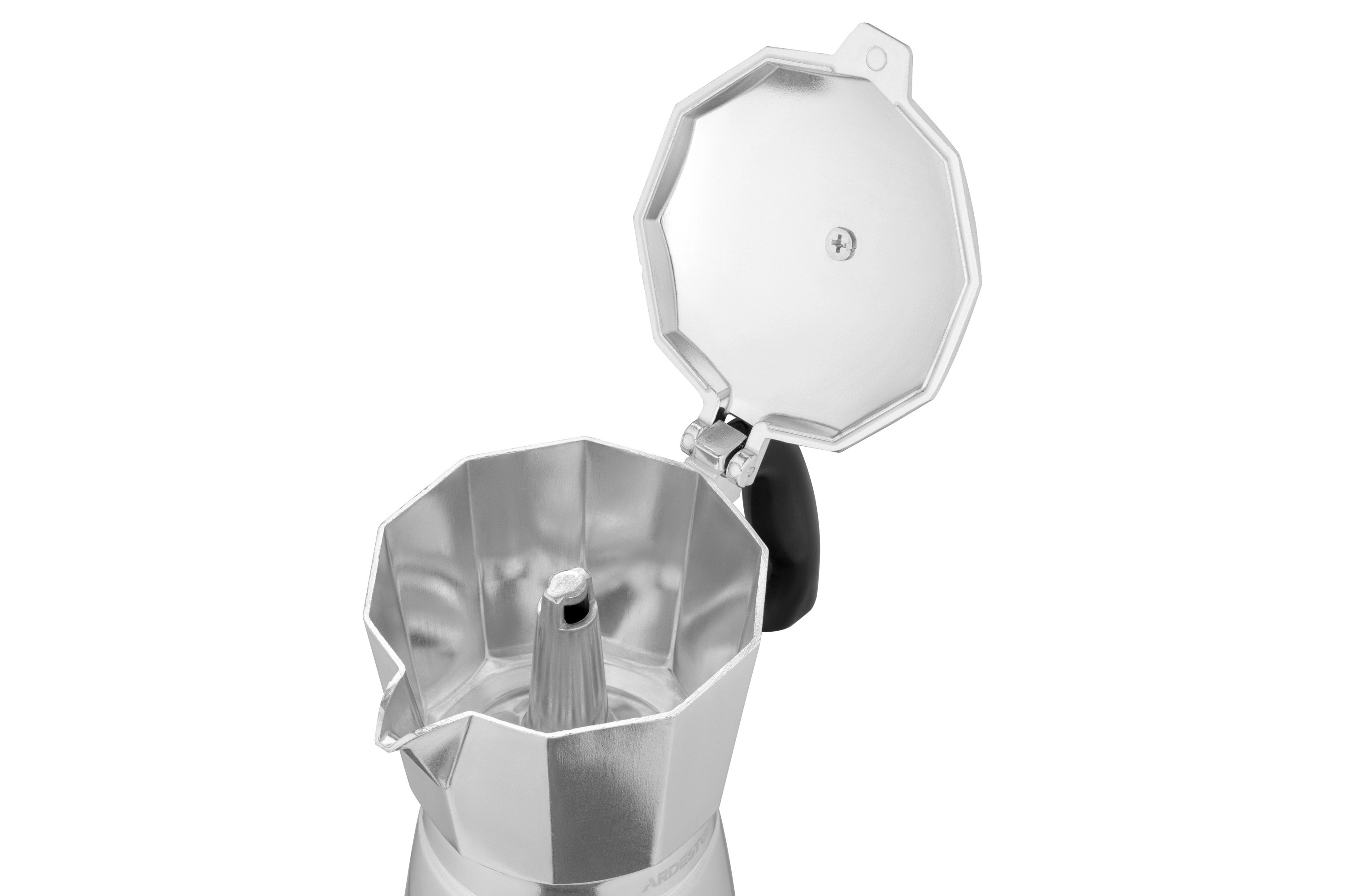 Гейзерна кавоварка Ardesto Gemini Cremona, 0.4л, 9 чашок, алюміній - 8