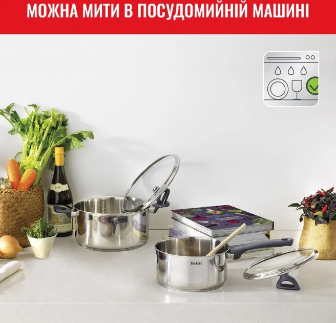 Набір посуду Tefal Daily Cook, 8предметів, нержавіюча сталь, бакеліт, скло - 10
