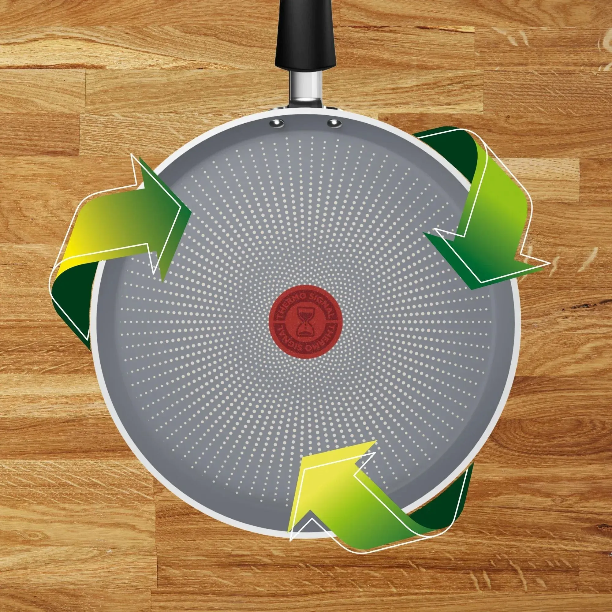 Сковорода для млинців Tefal Halo, 25см, алюміній, бакеліт, сірий - 2