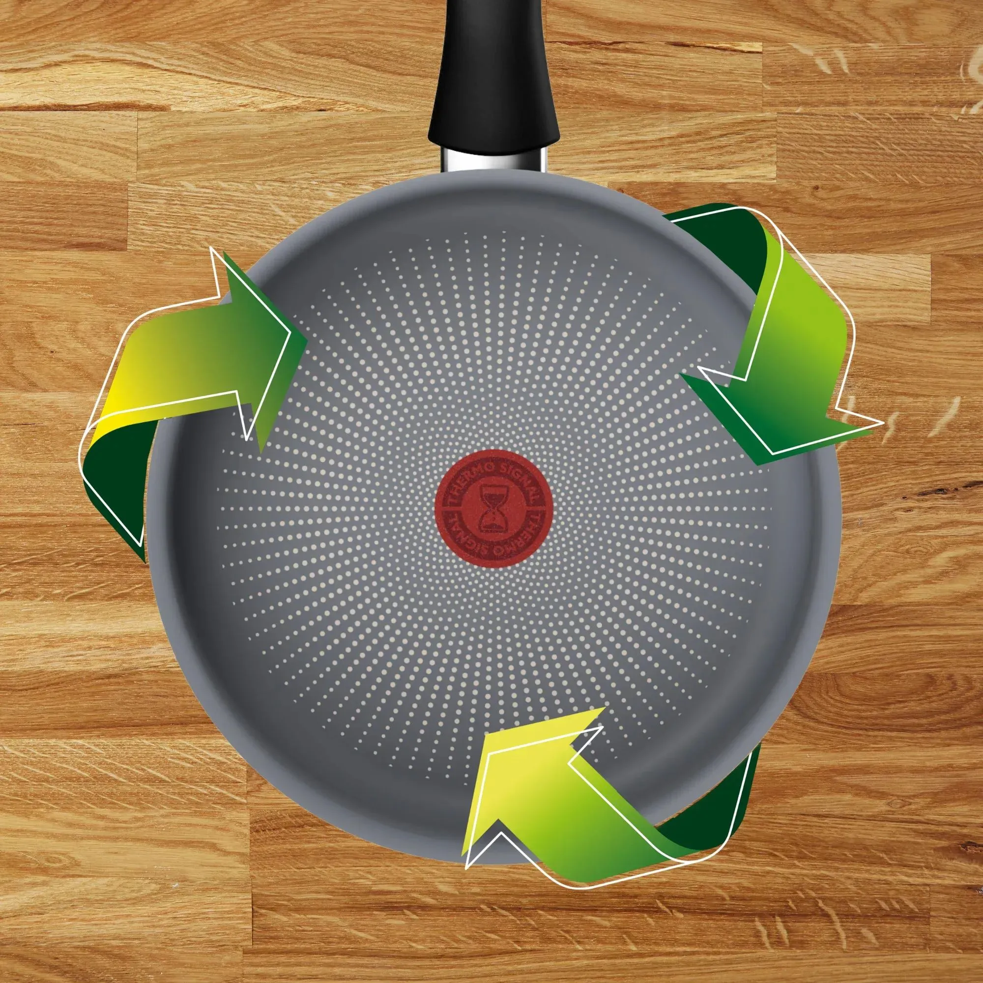 Сотейник Tefal Halo, 24см, з кришкою, алюміній, бакеліт, скло, сірий - 4
