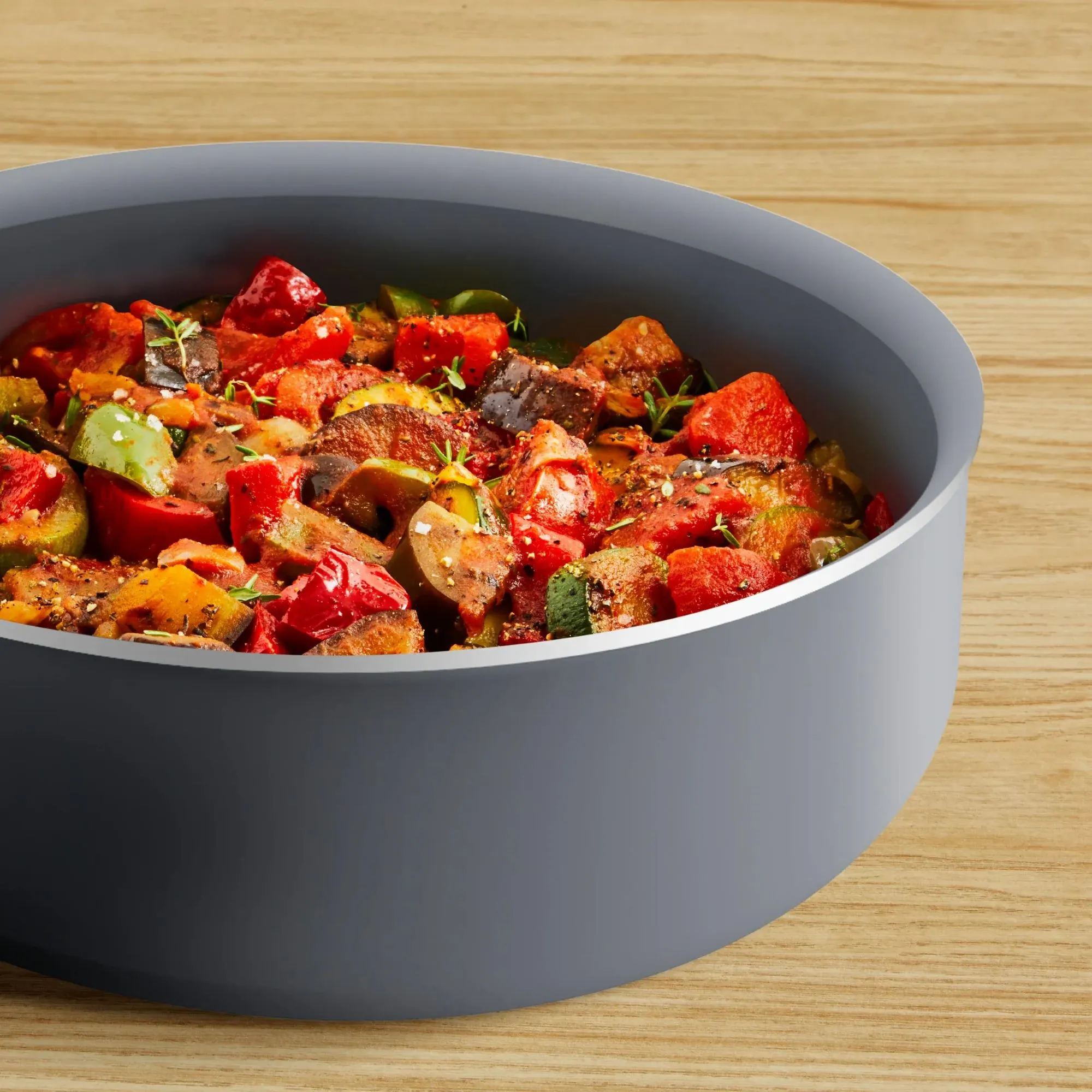 Сотейник Tefal Halo, 24см, з кришкою, алюміній, бакеліт, скло, сірий - 5