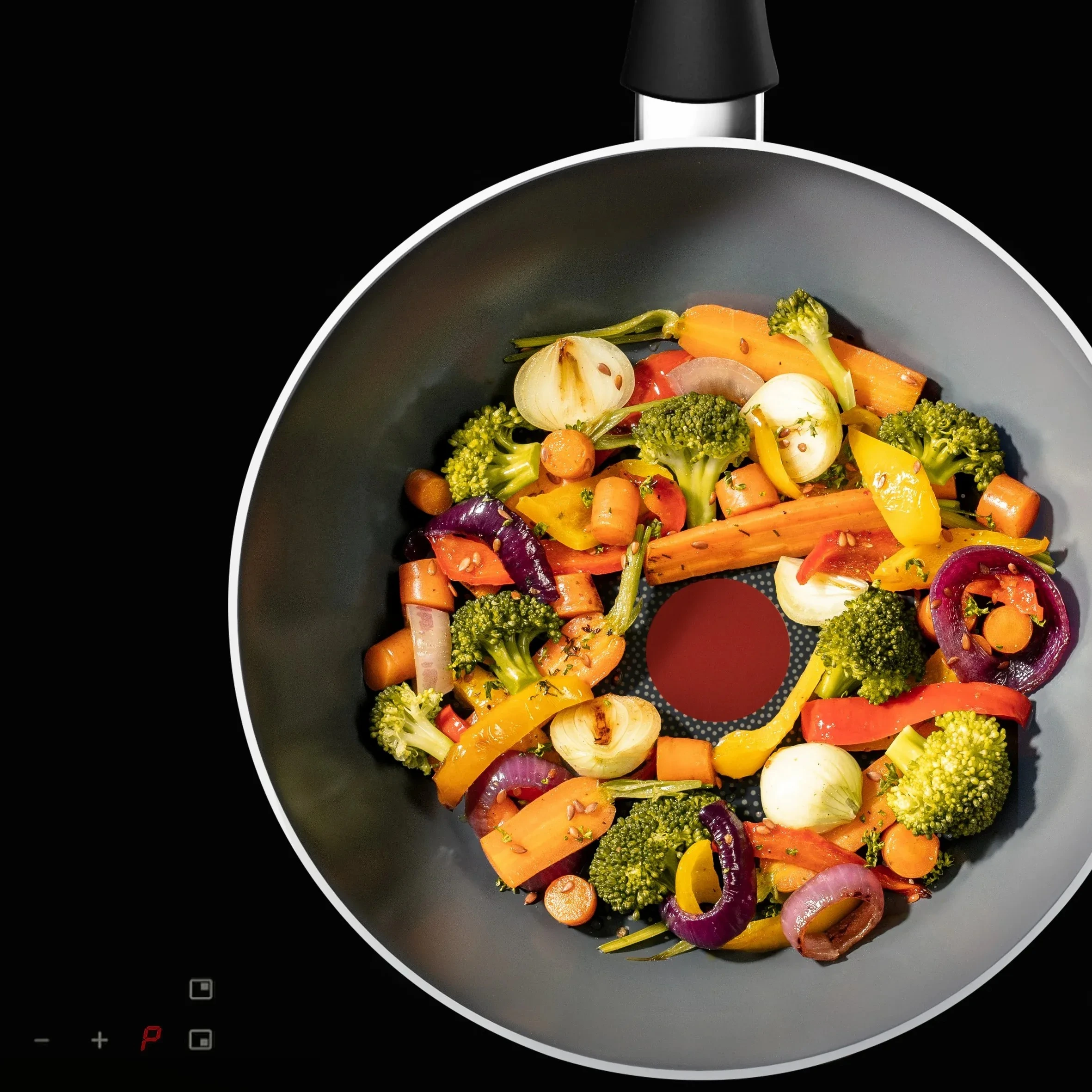 Сковорода ВОК Tefal Halo, 28см, алюміній, бакеліт, сірий - 3