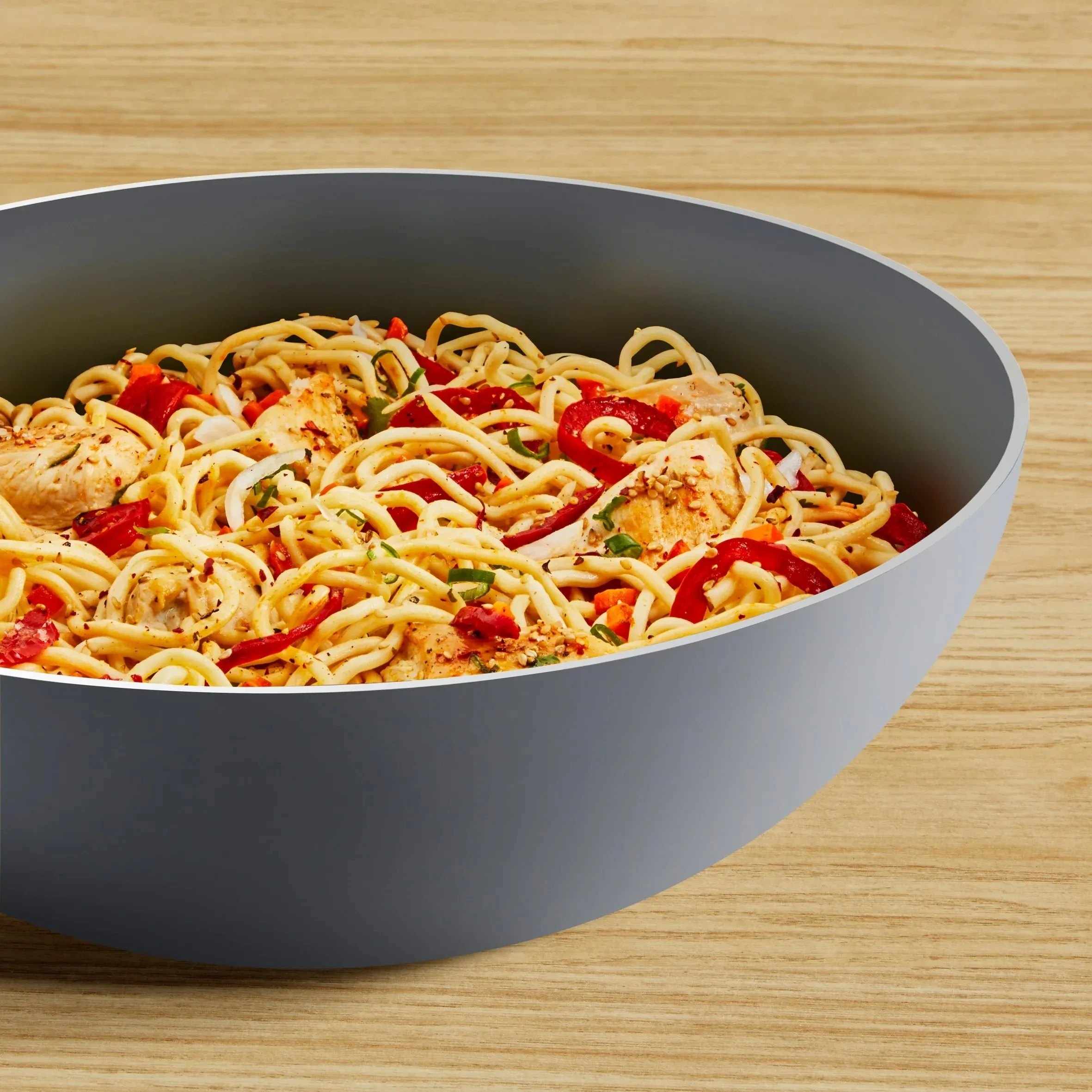 Сковорода ВОК Tefal Halo, 28см, алюміній, бакеліт, сірий - 2