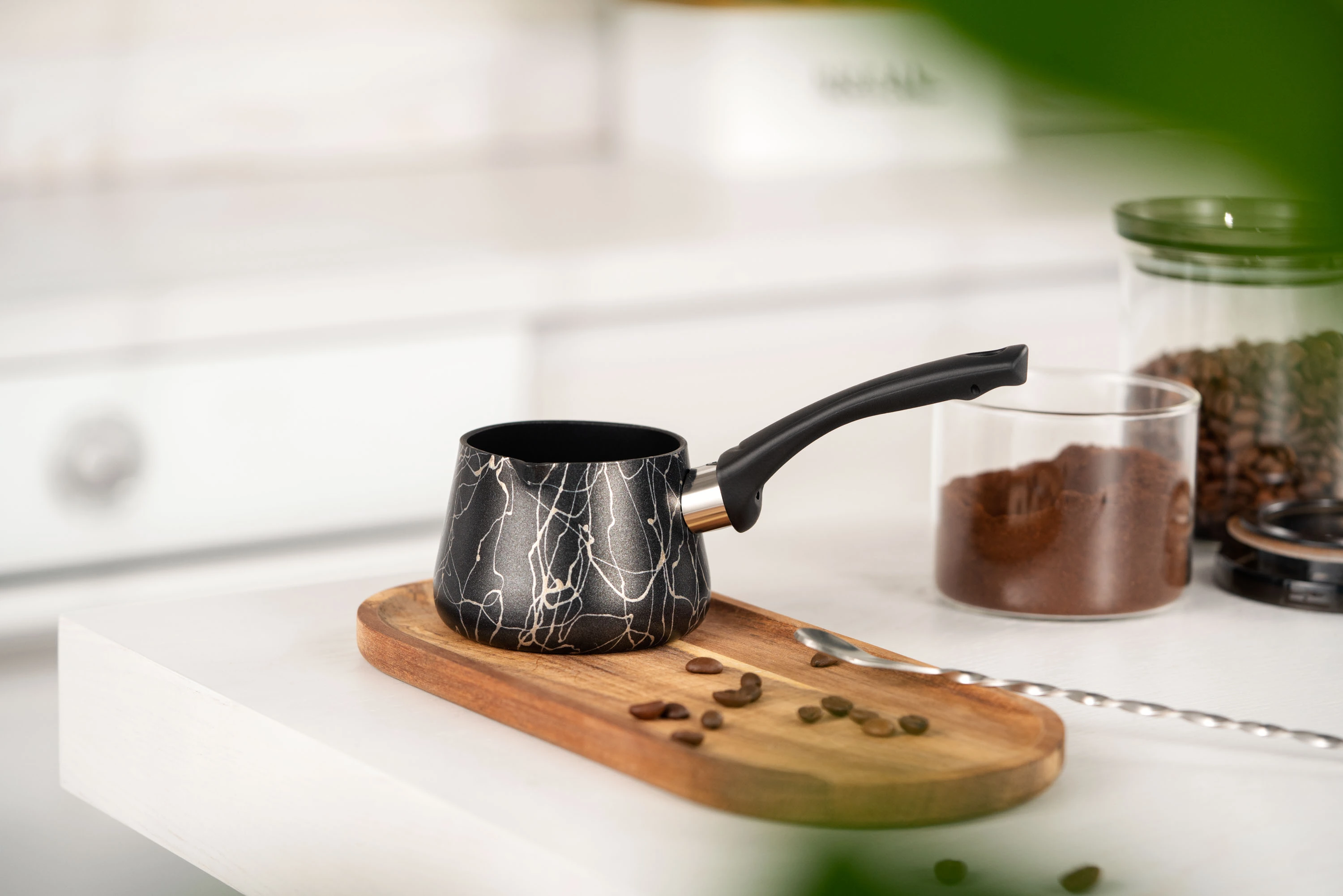 Турка Ardesto Black Mars, 0.25л, алюміній, бакеліт, чорний - 2