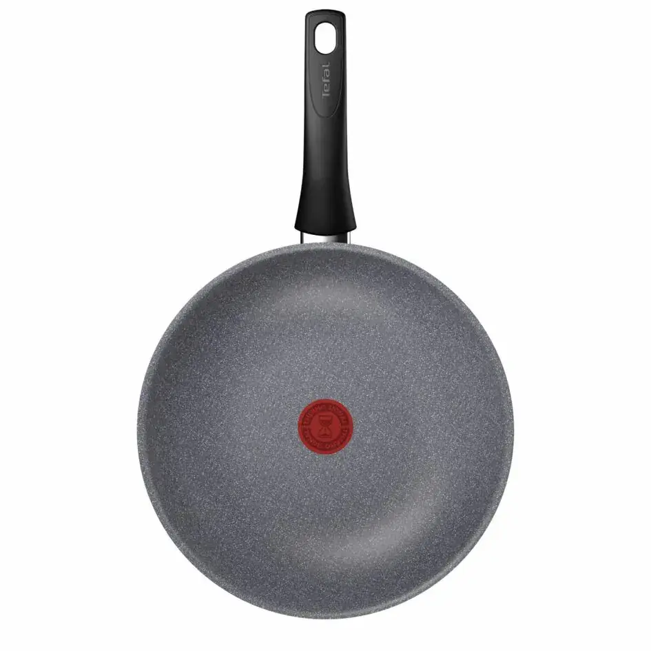 Сковорода ВОК Tefal Hard Stone,28см, алюміній, бакеліт, сірий - 2