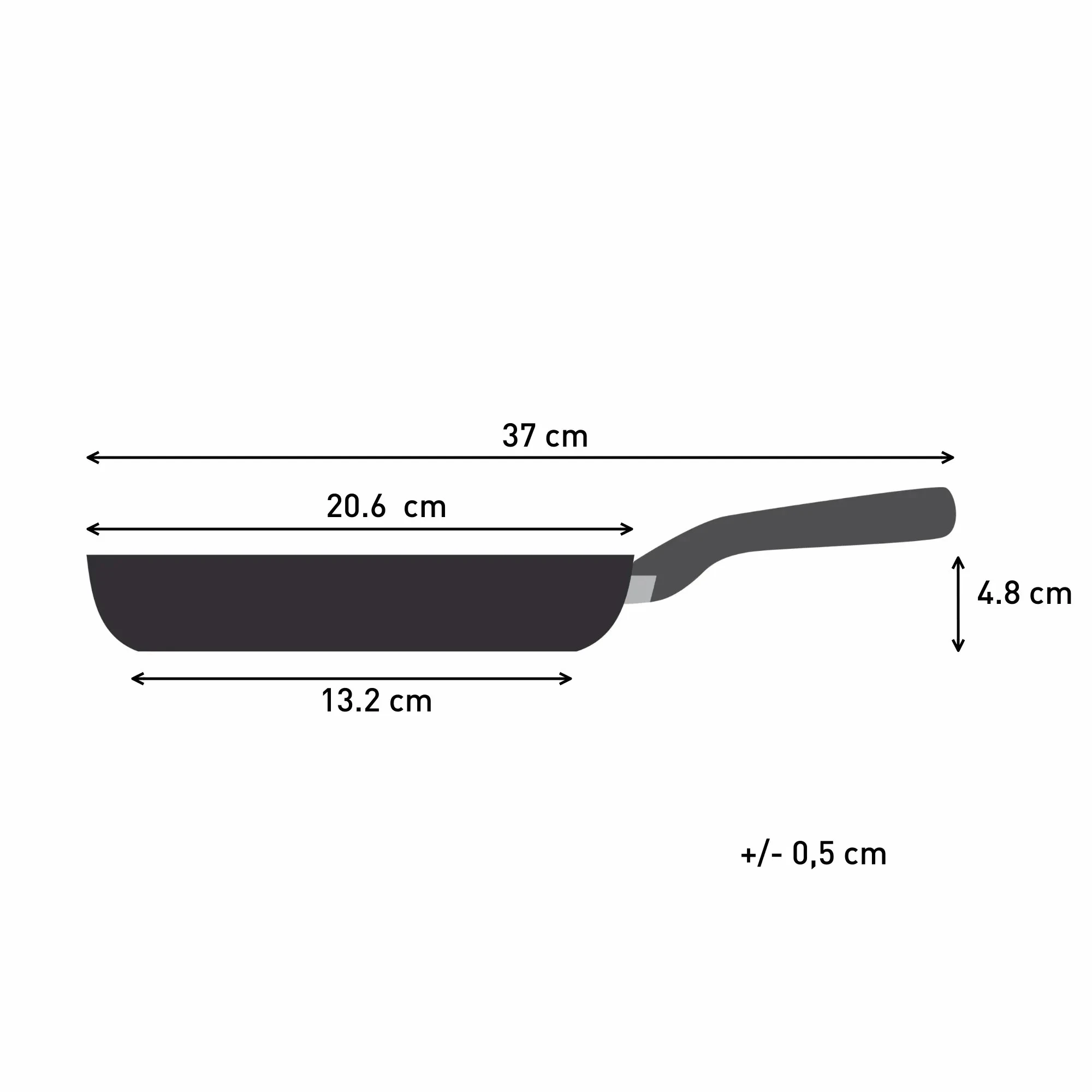 Сковорода Tefal Hard Stone, 20см, алюміній, бакеліт, сірий - 3