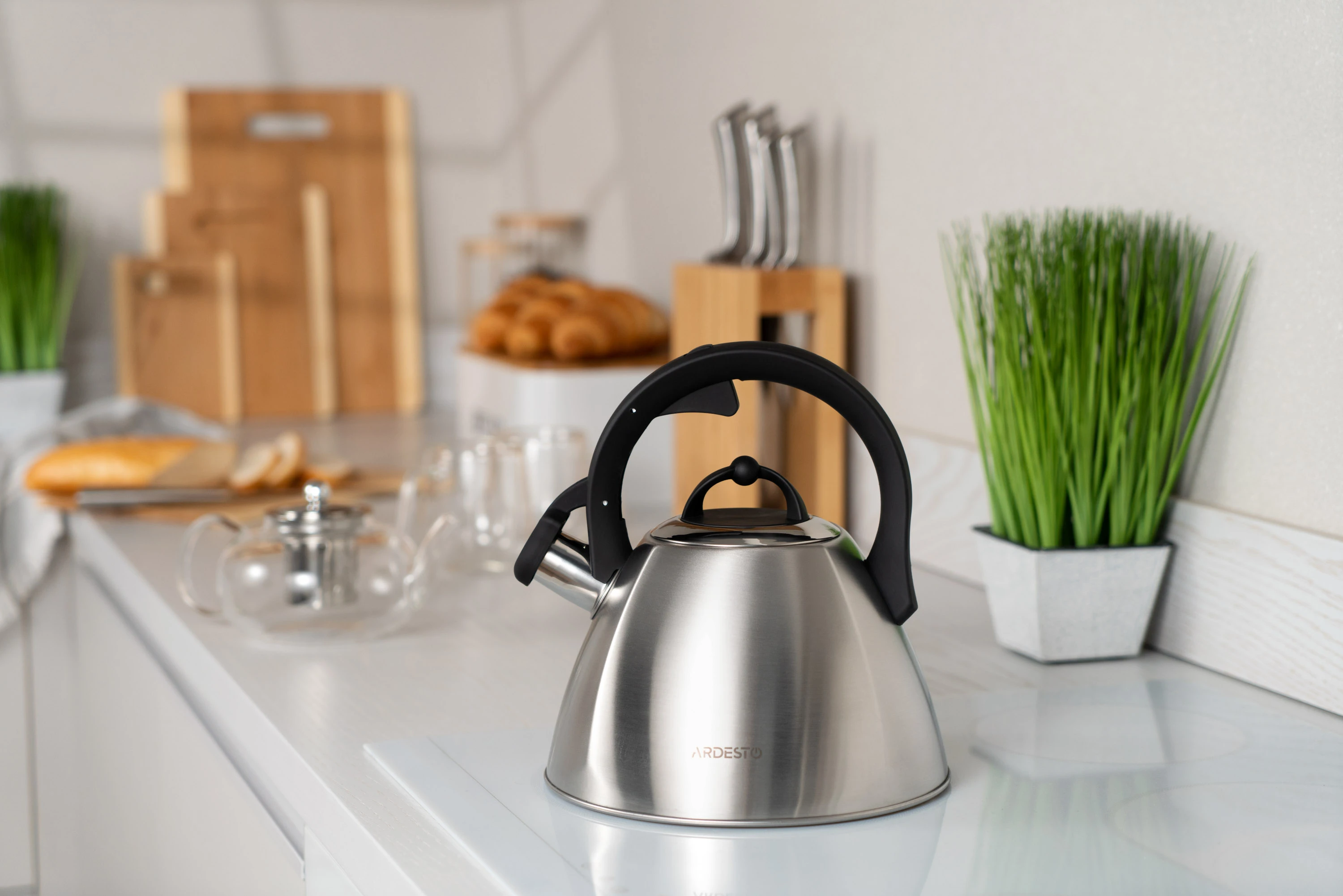Чайник Ardesto Gemini, 2.5л, нержавіюча сталь - 2