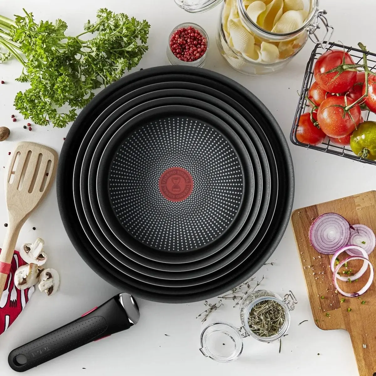 Набір посуду Tefal Ingenio XL Intense, змінна ручка, 3предмети, алюміній, бакеліт, коричневий - 15