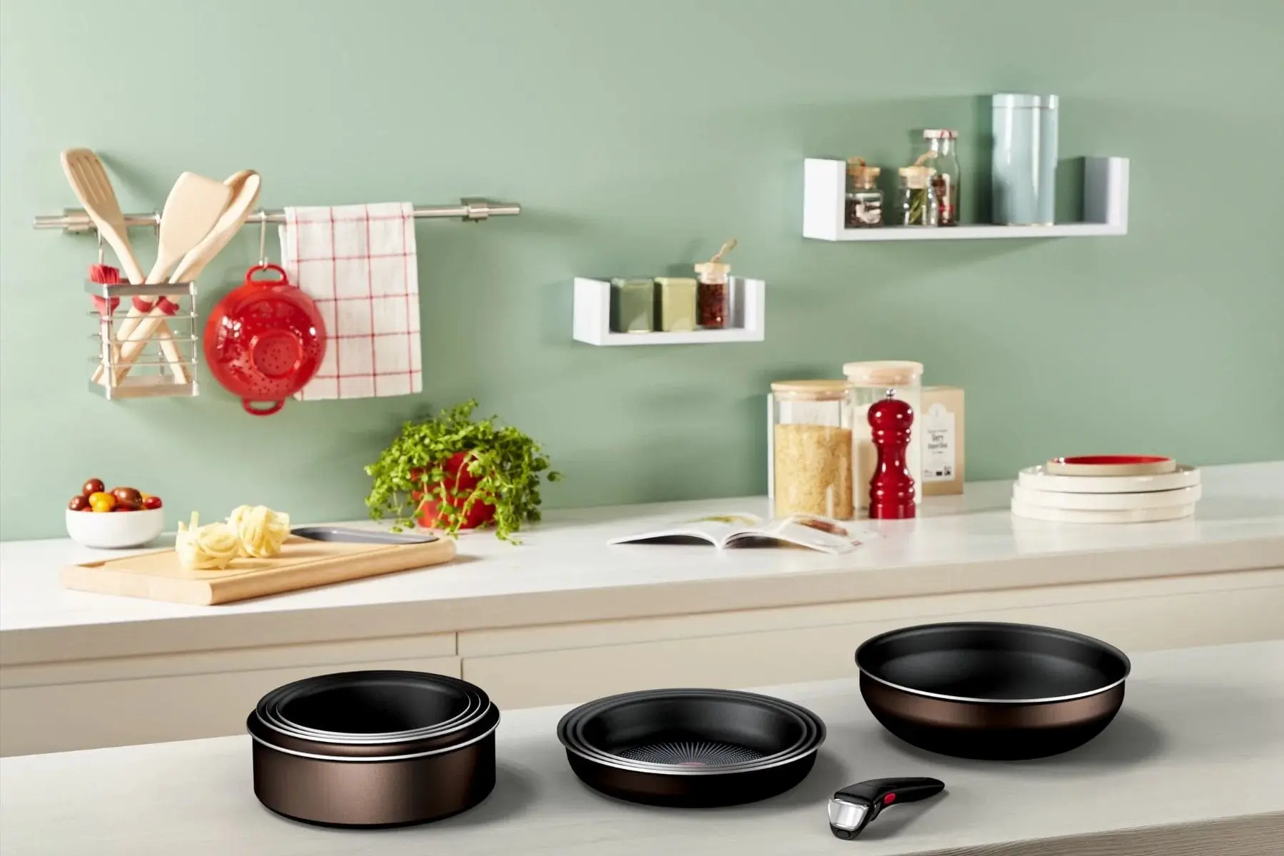 Набір посуду Tefal Ingenio XL Intense, змінна ручка, 3предмети, алюміній, бакеліт, коричневий - 18